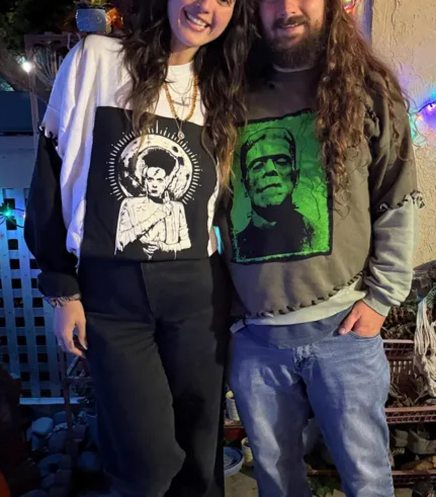 The Bride Of Frankenstein Punk Back Patch