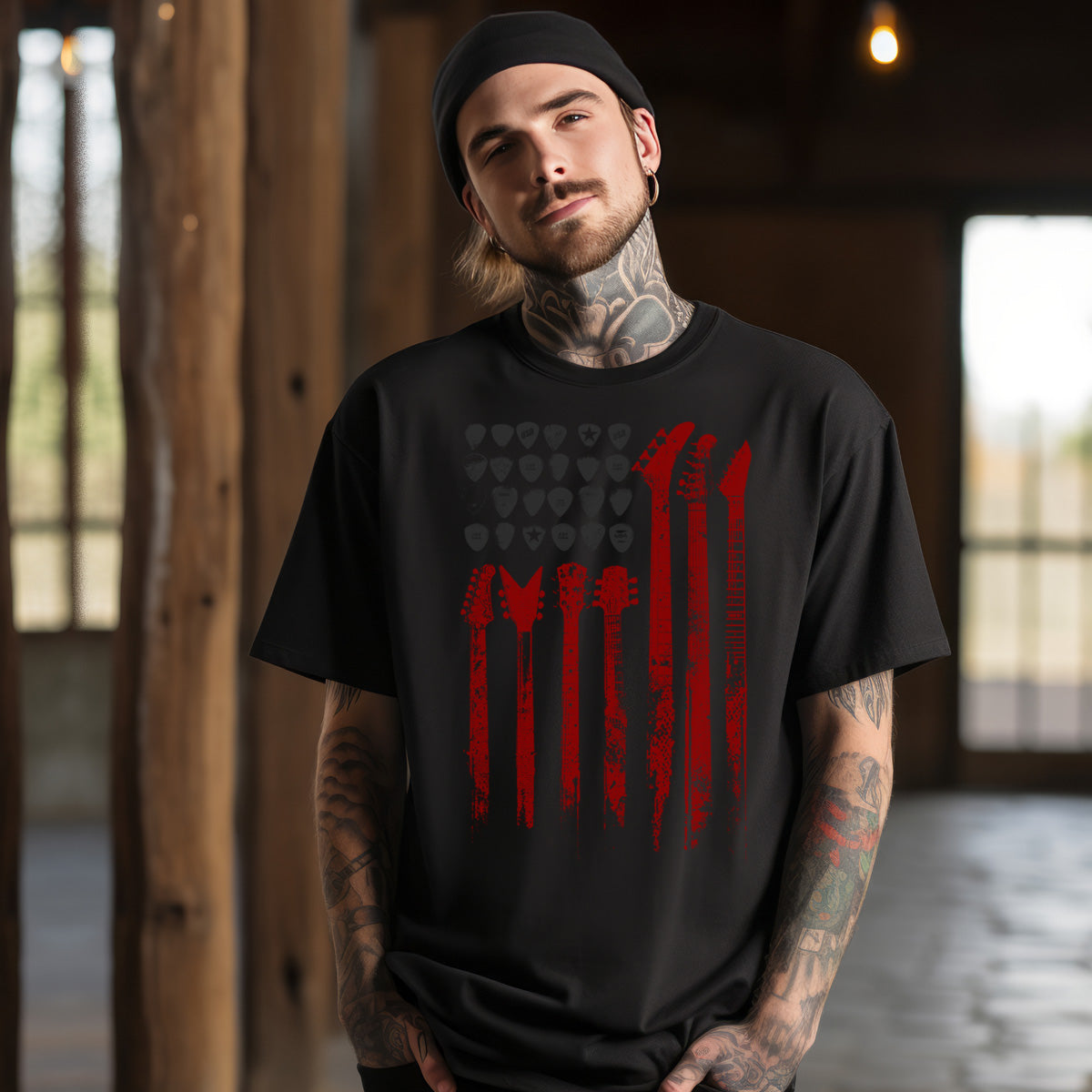 Heavy metal inspired graphic tee for alternative fashion lovers