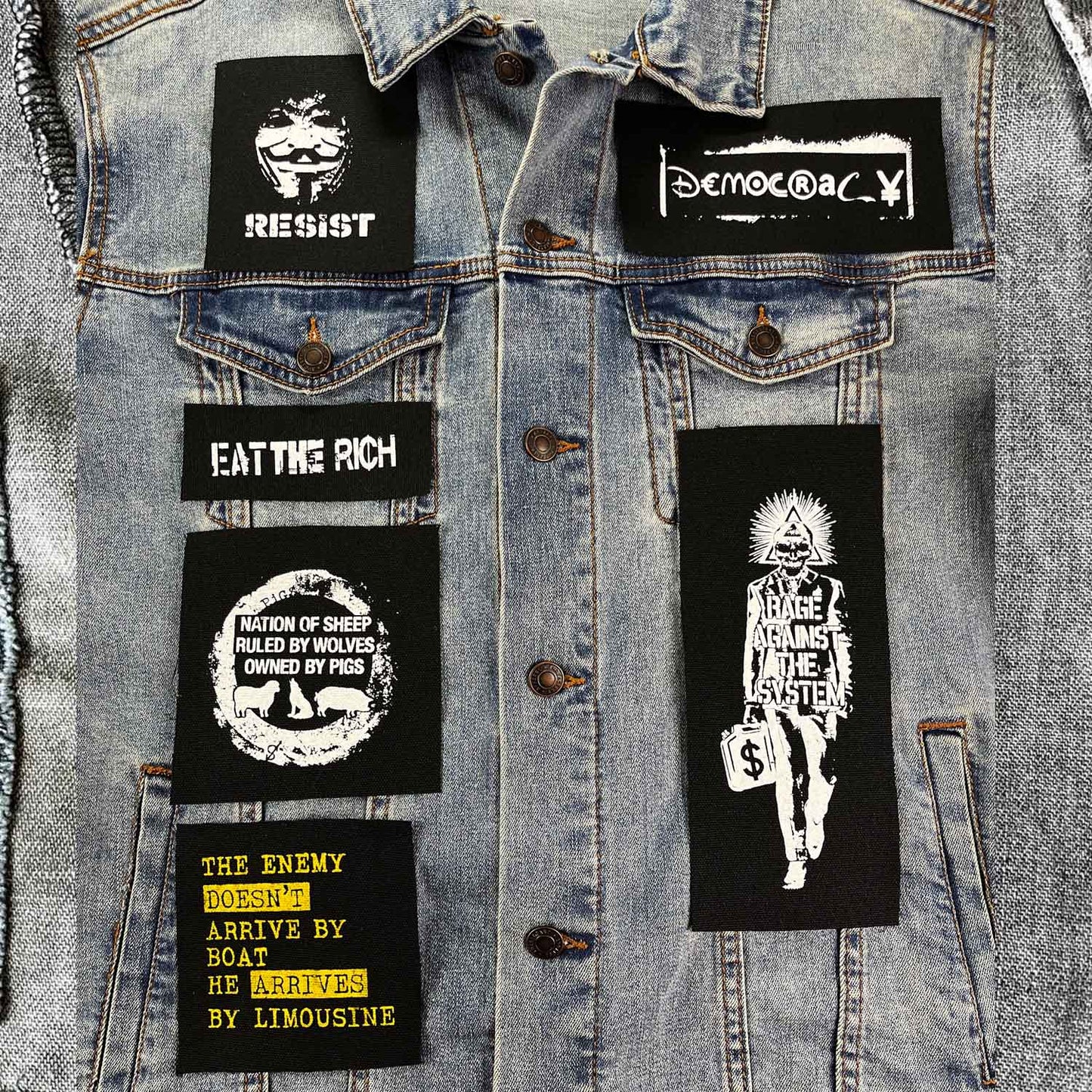 Eat The Rich Lot of 6 Patches Bundle