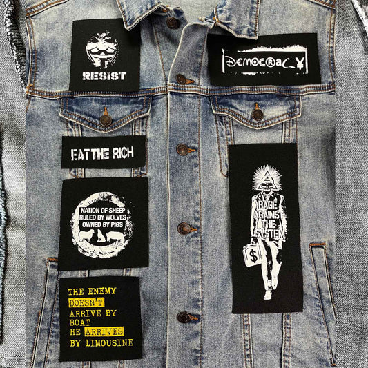 Eat The Rich  Lot of 6 Patches Bundle