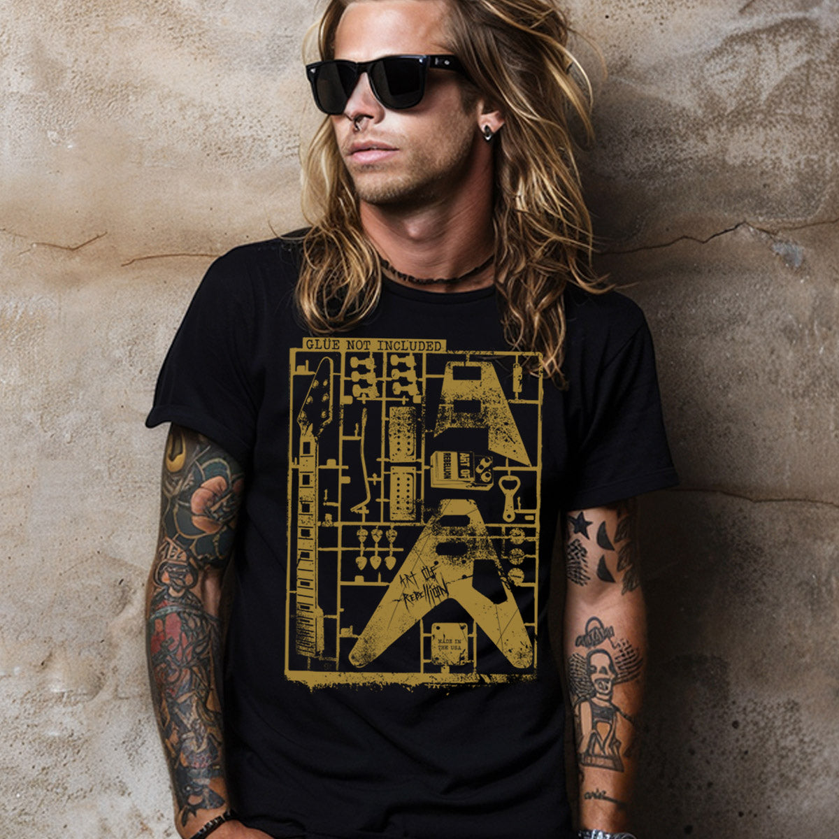 Glue Not Included Guitar Tee