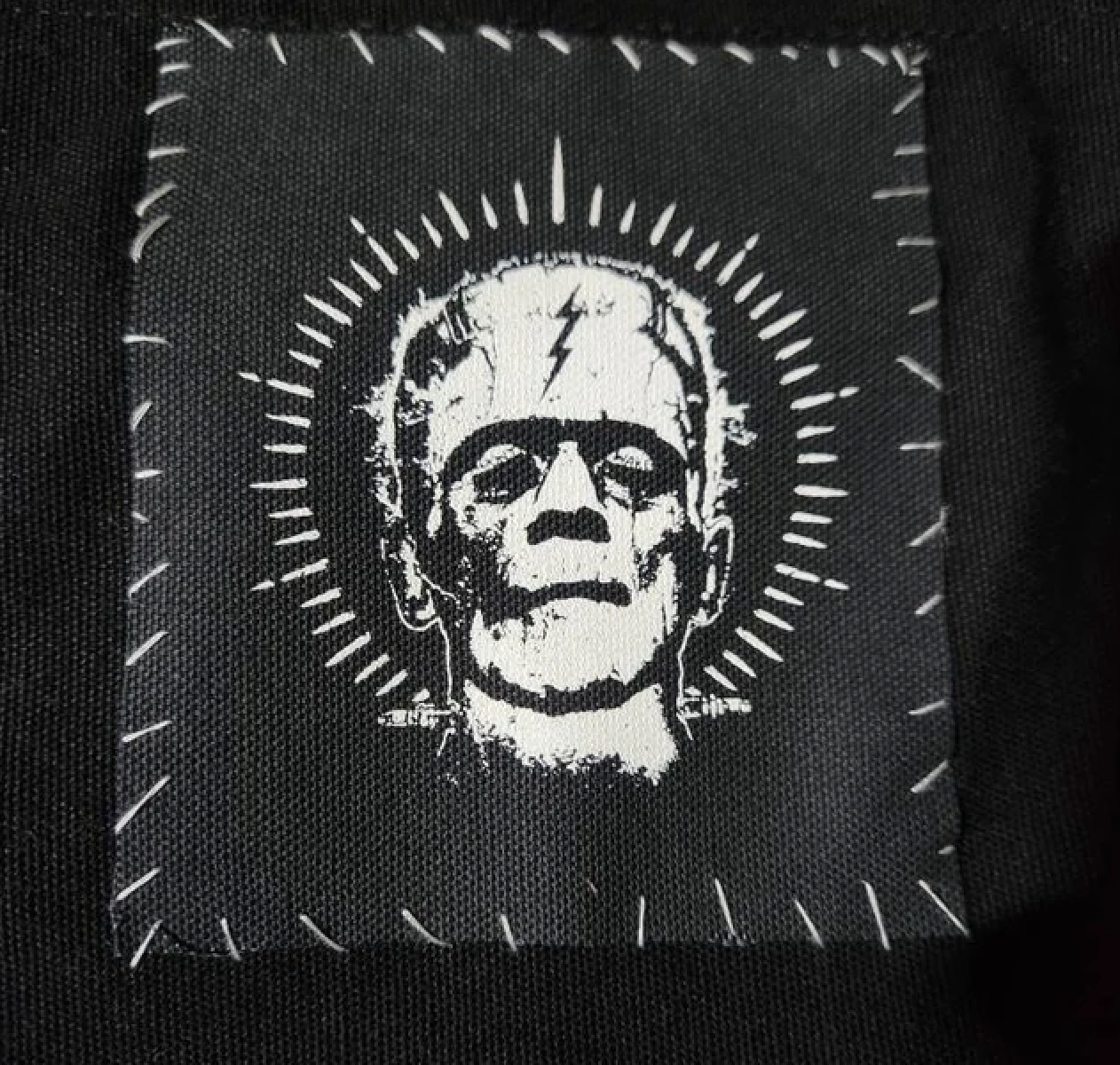 Frankenstein Halloween Tattoo Style Patch