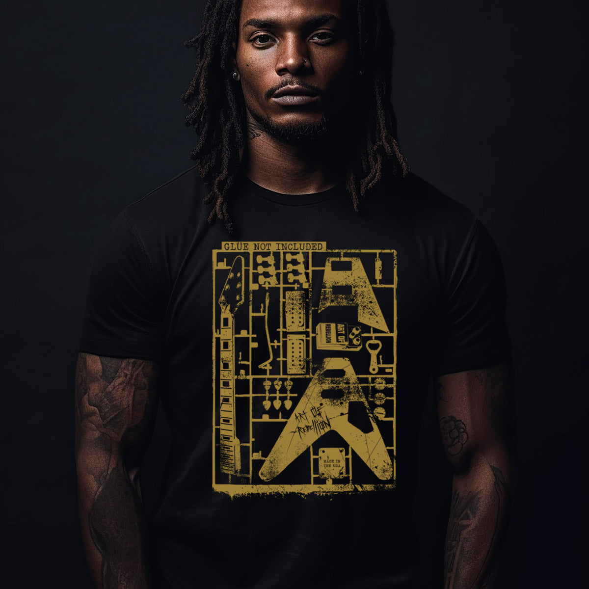 Glue Not Included Guitar Tee