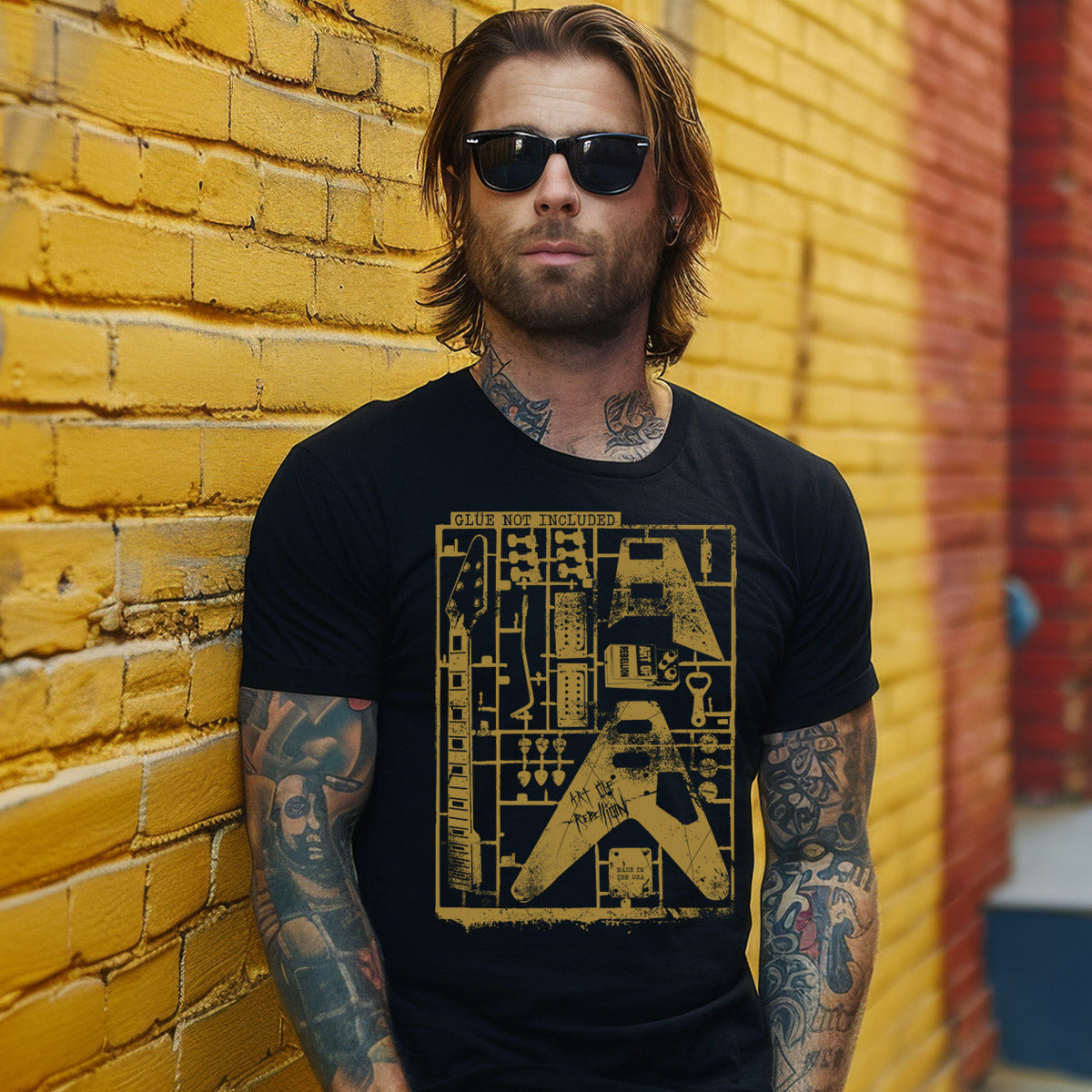 Glue Not Included Guitar Tee