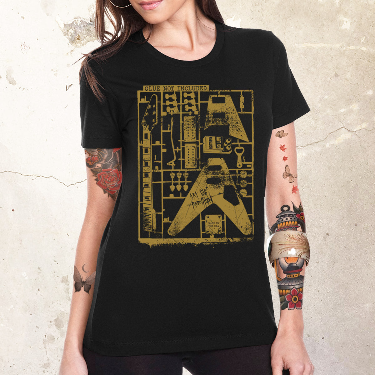 Glue Not Included Guitar Tee