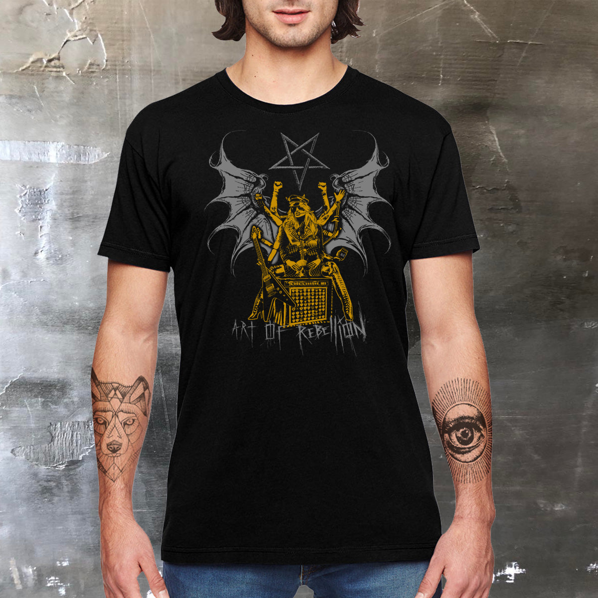Guitar Shiva Unisex t-shirt