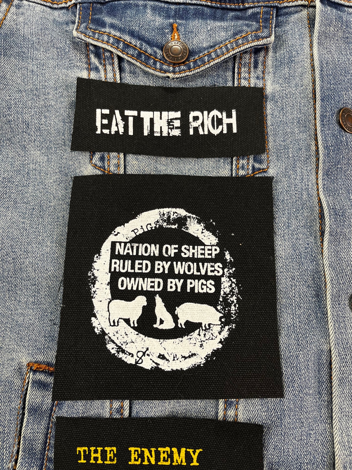 Eat The Rich Lot of 6 Patches Bundle