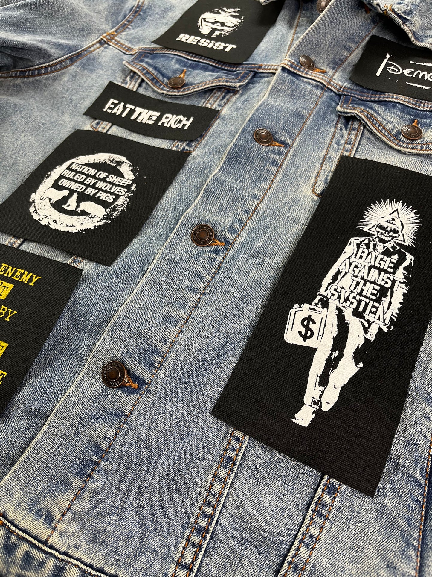 Eat The Rich Lot of 6 Patches Bundle