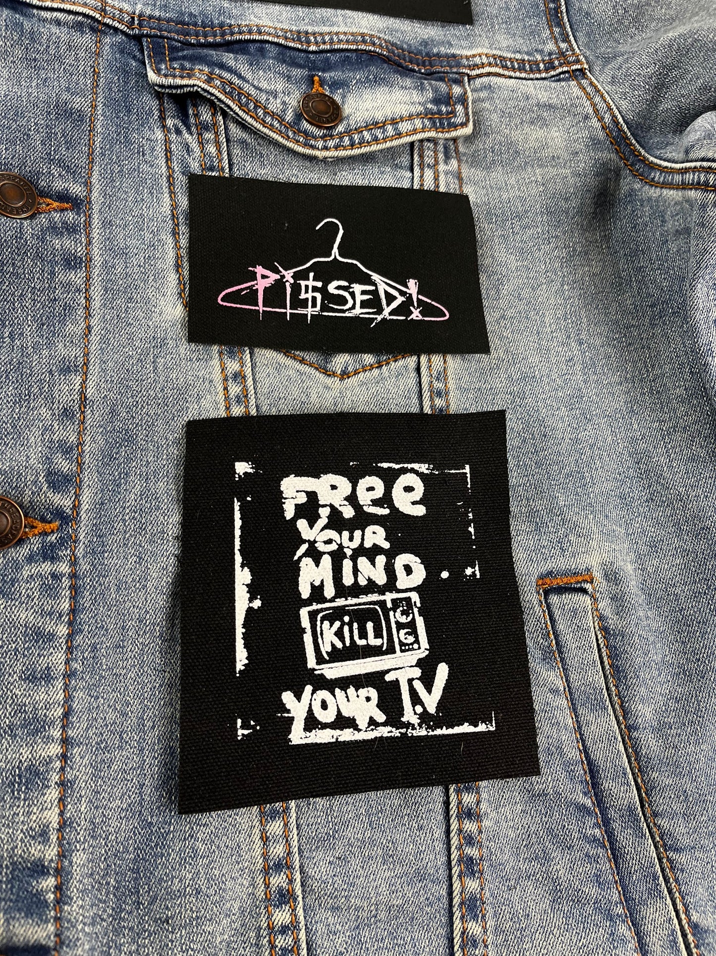 Kill Your TV Patch Anti Media Punk Patch