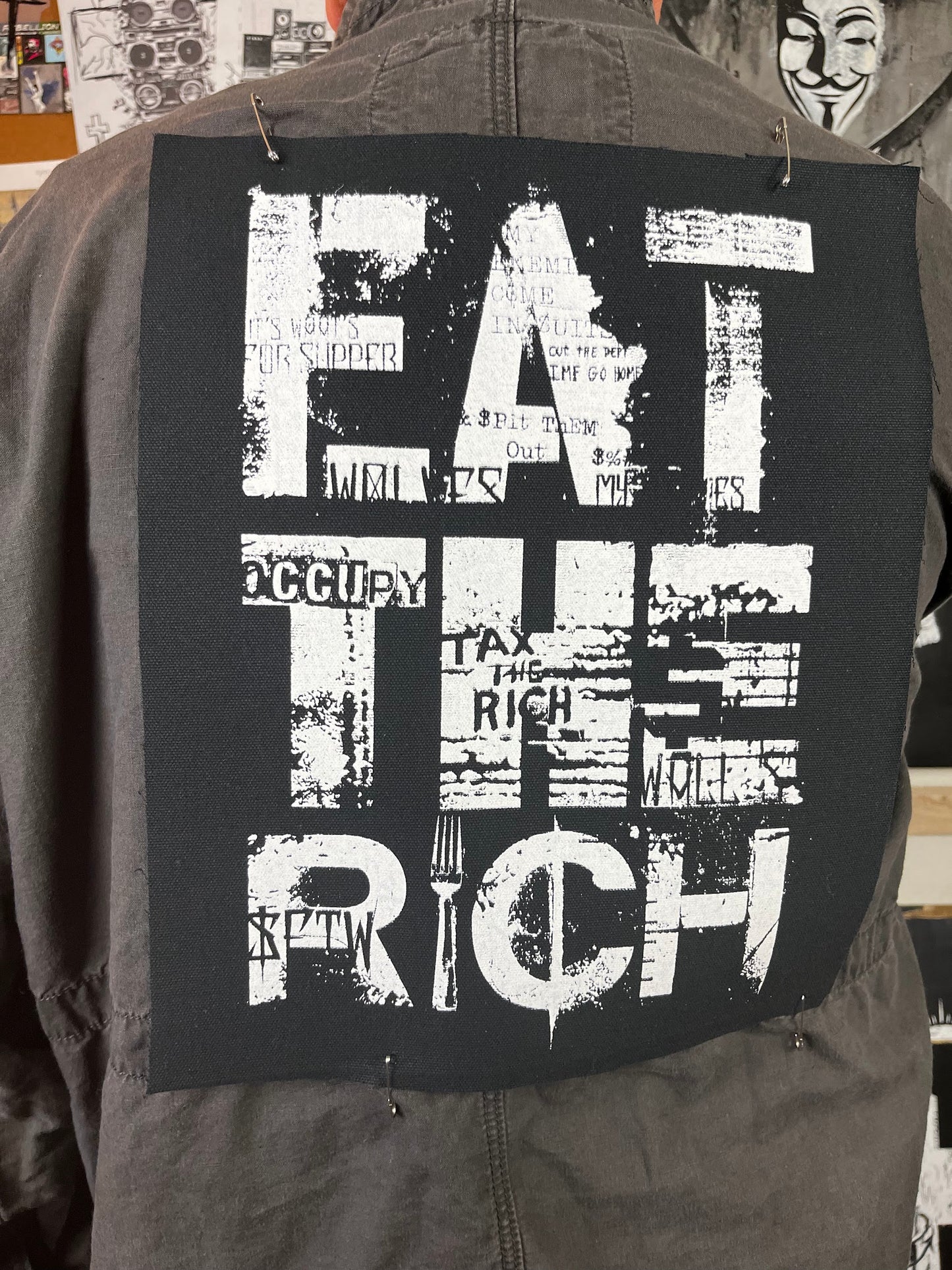 Eat The Rich Back Patch