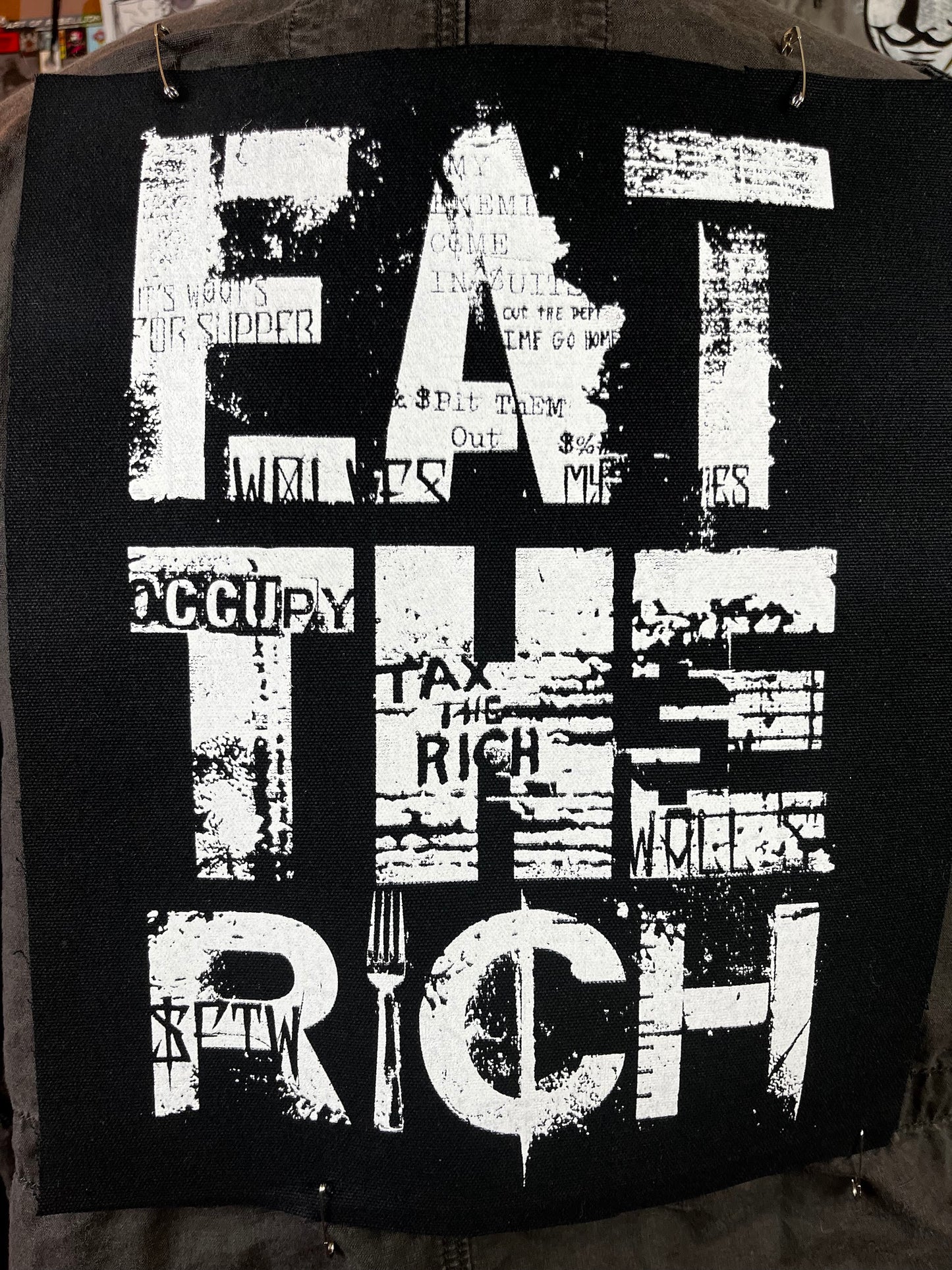 Eat The Rich Back Patch