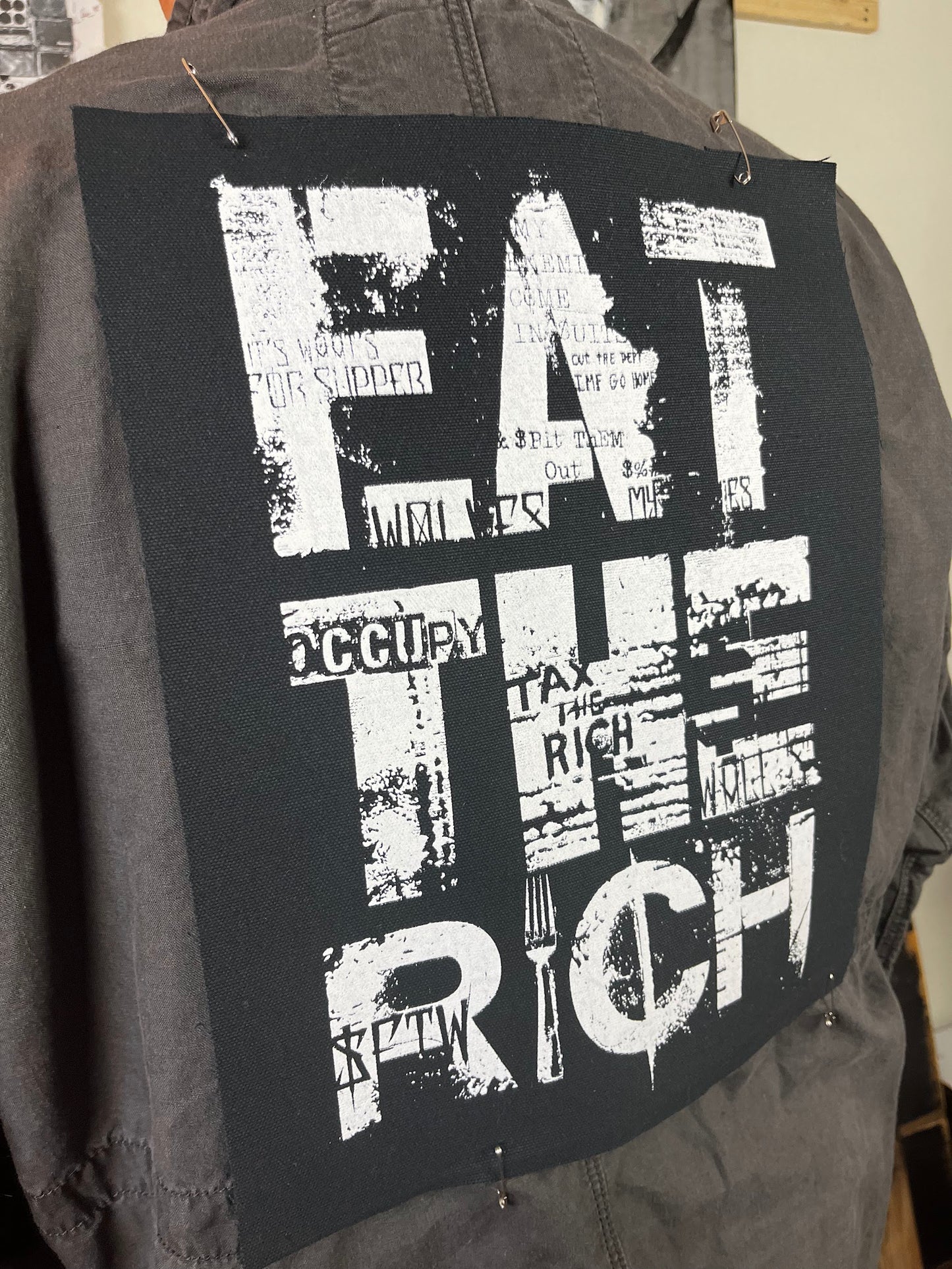 Eat The Rich Back Patch