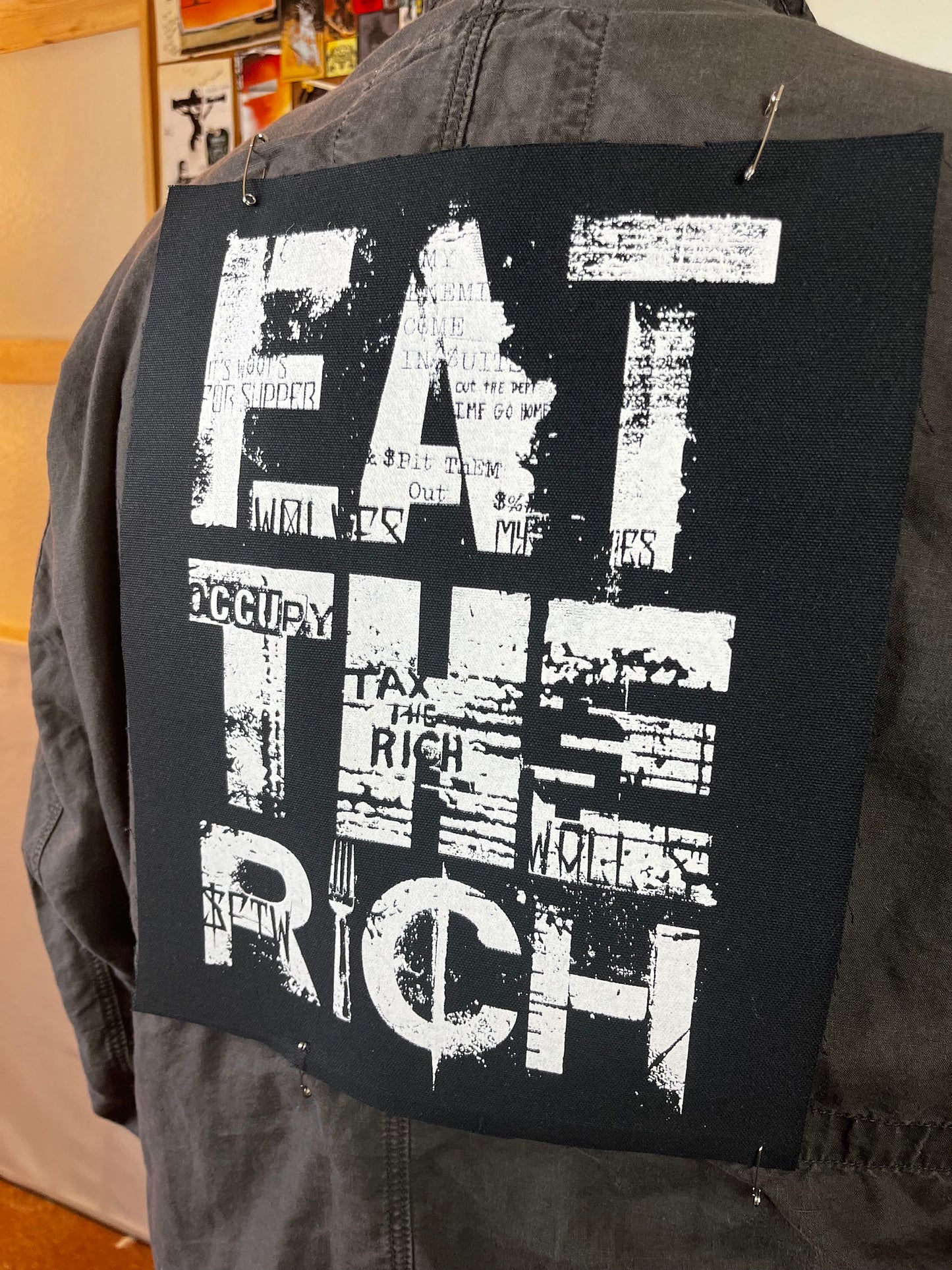 Eat The Rich Back Patch