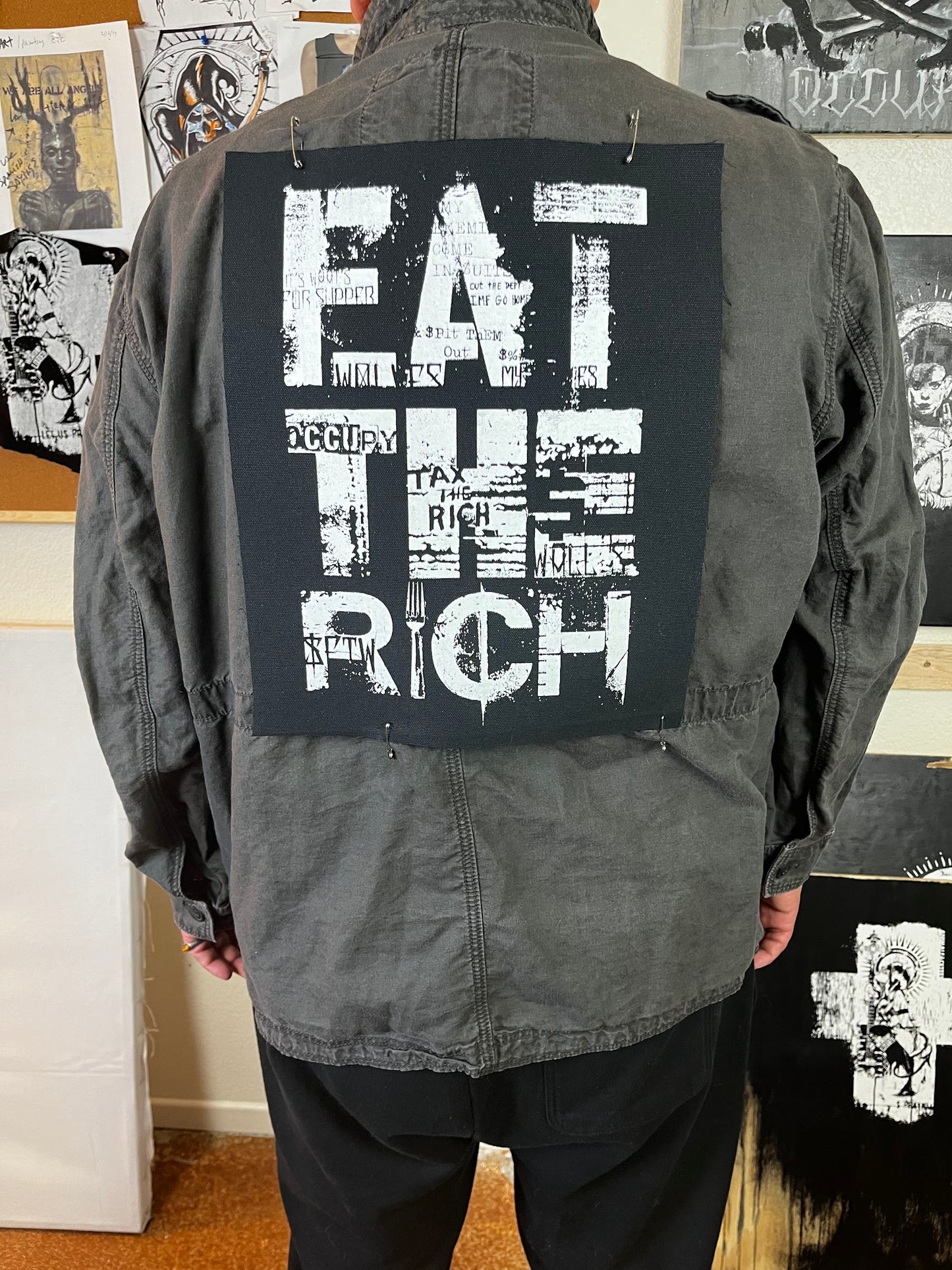 Eat The Rich Back Patch