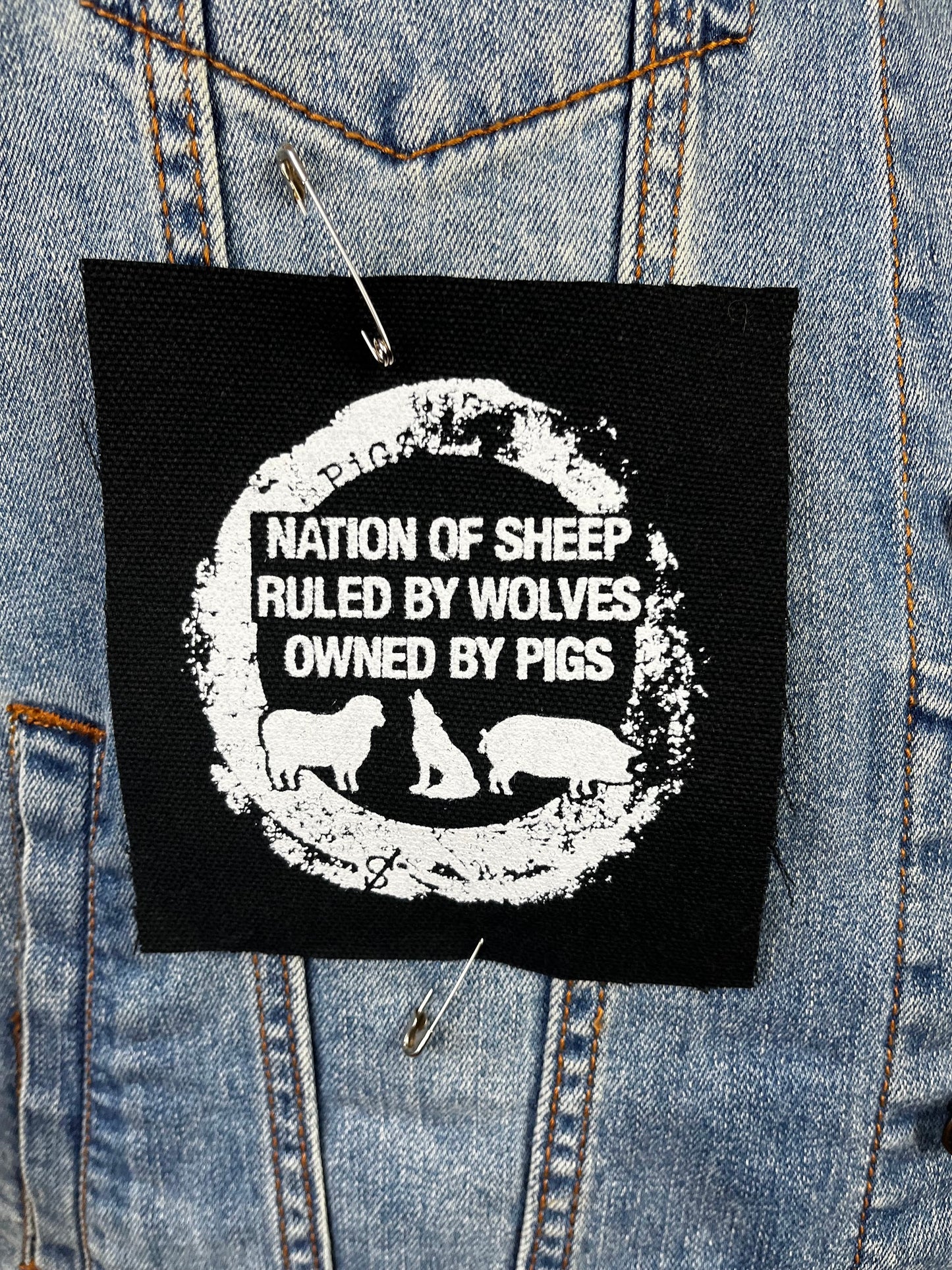 Nation Of Sheep Ruled By Wolves Owned By Pigs Patch