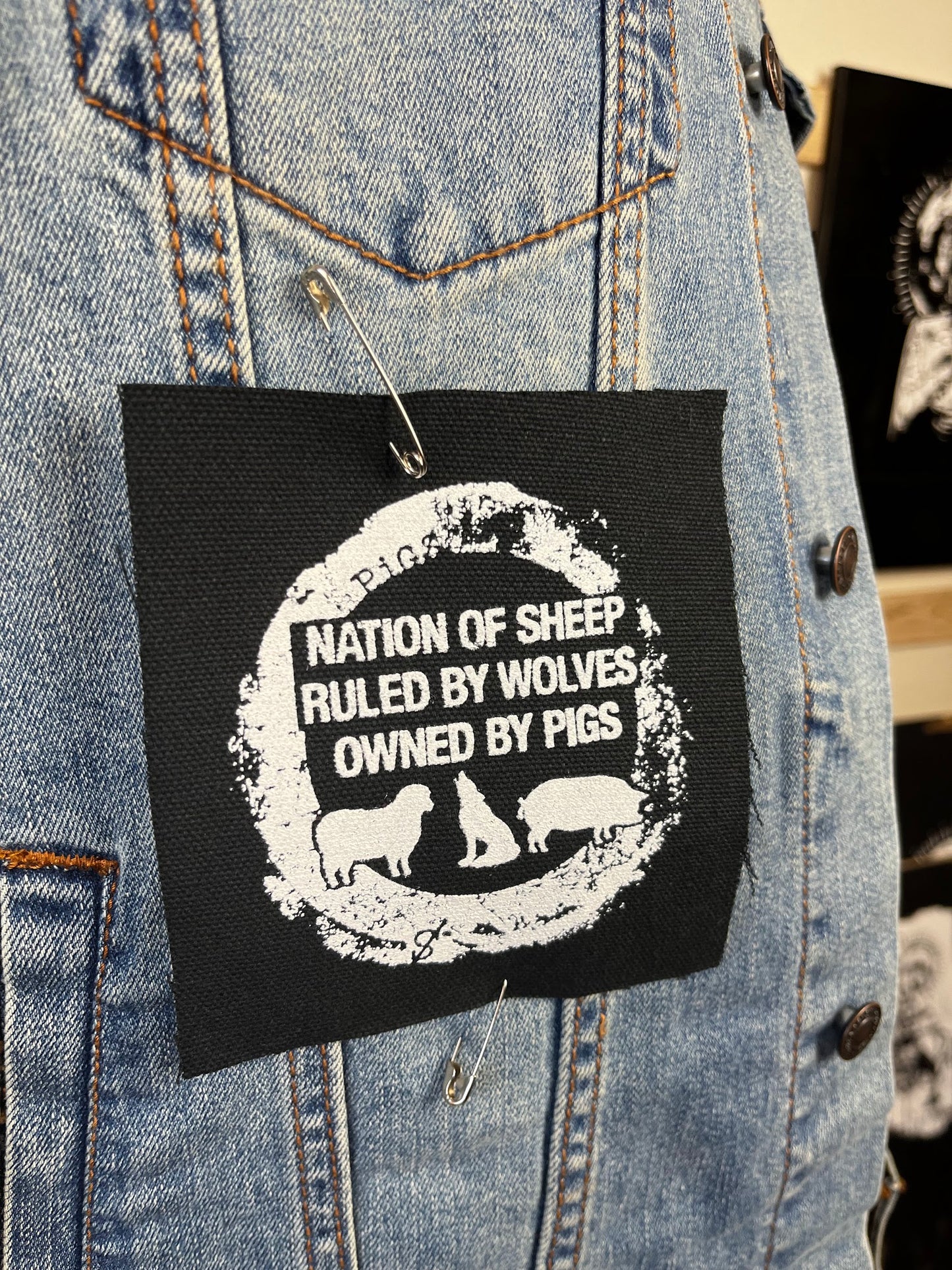 Nation Of Sheep Ruled By Wolves Owned By Pigs Patch