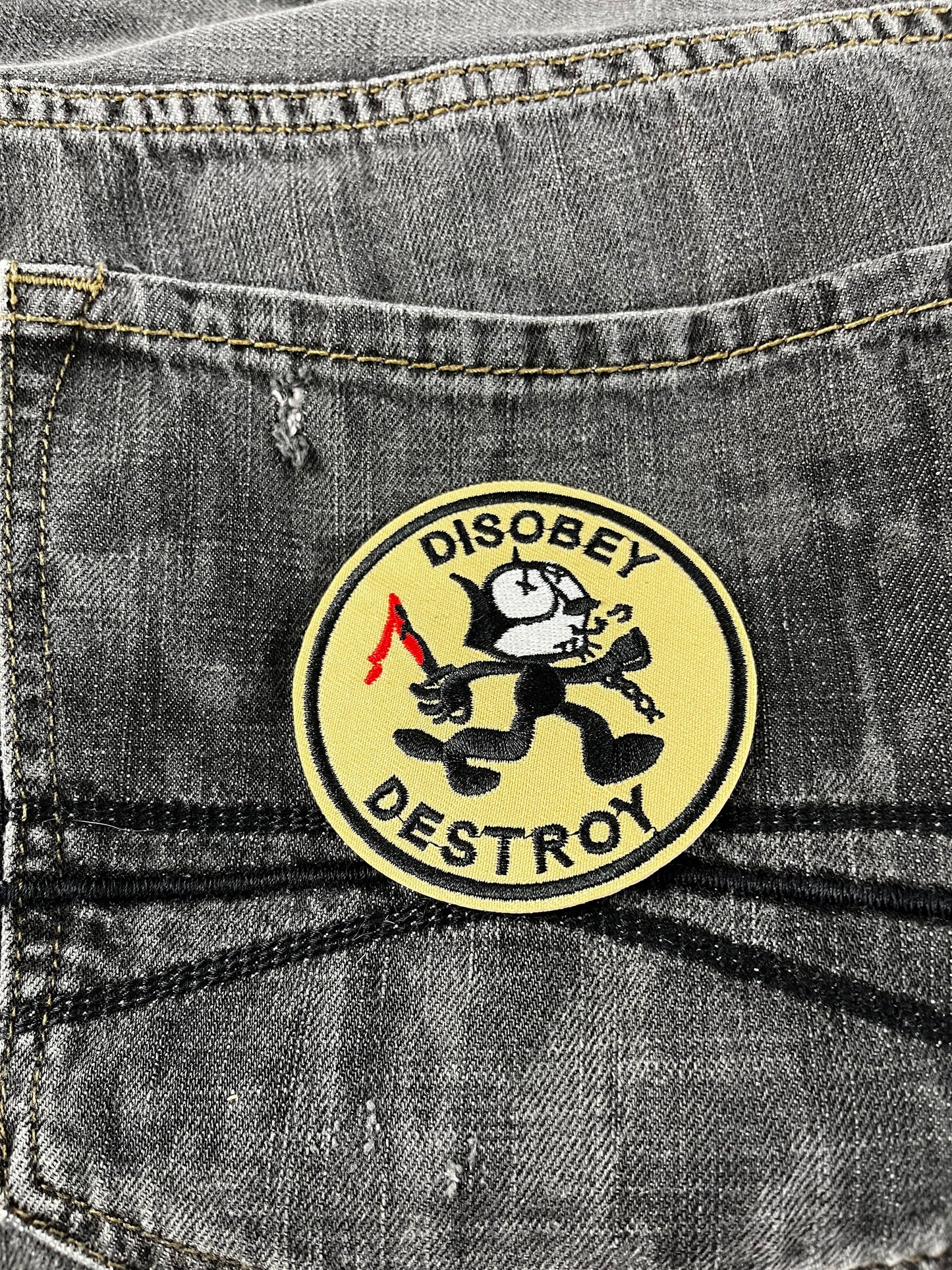 Disobey De$troy Rebel Kitty Patch