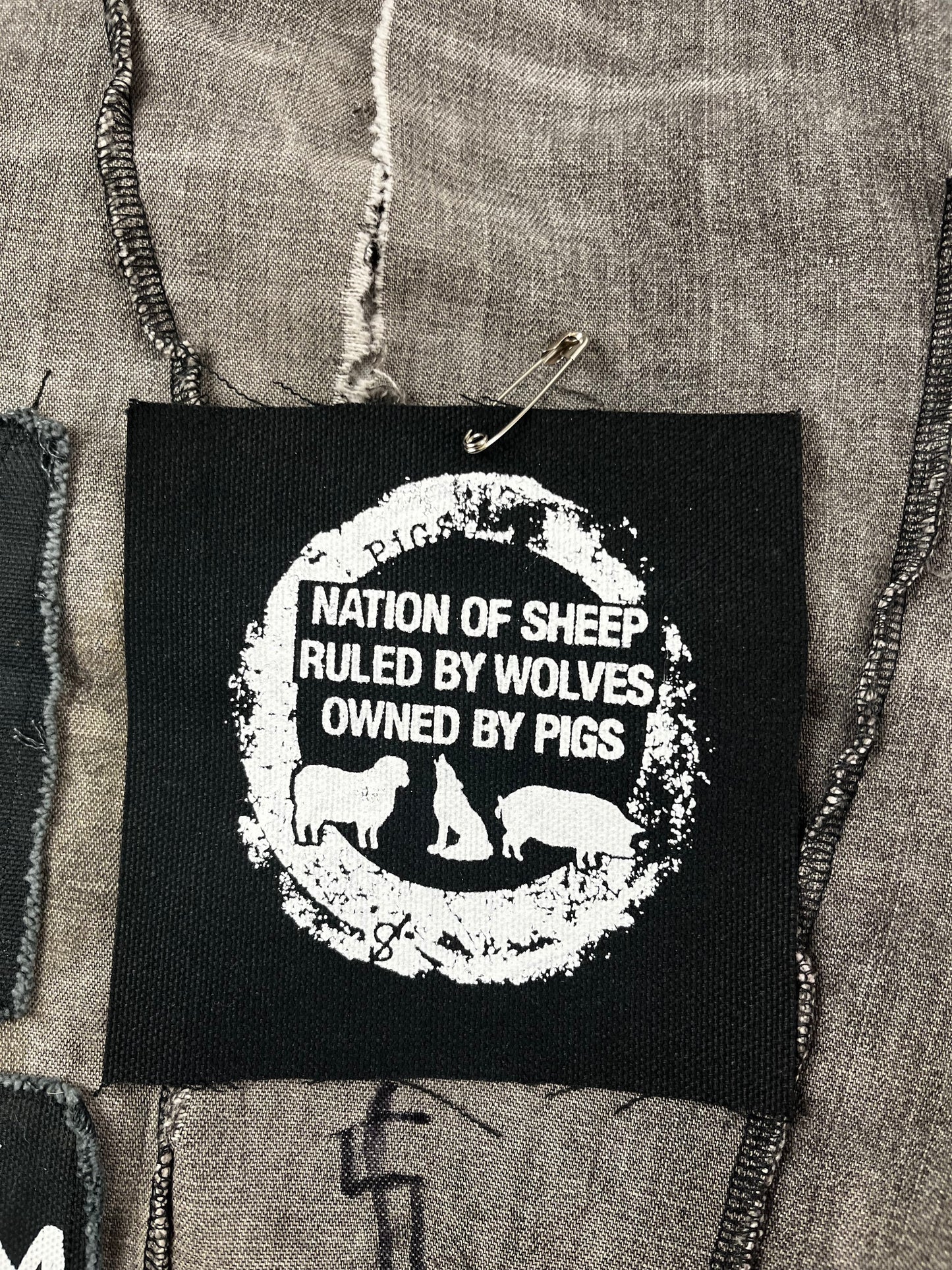 Nation Of Sheep Ruled By Wolves Owned By Pigs Patch Political Patch