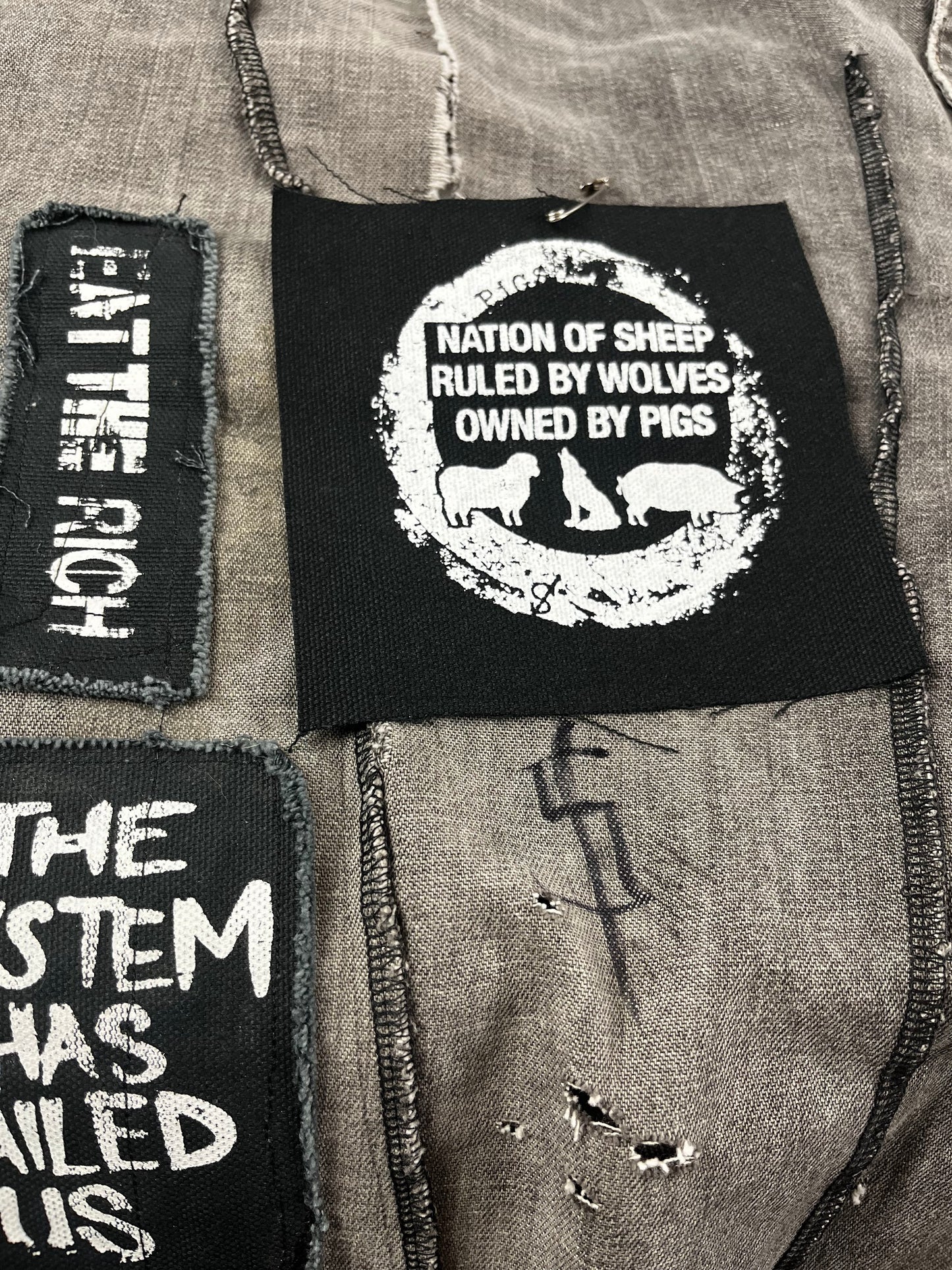 Nation Of Sheep Ruled By Wolves Owned By Pigs Patch Political Patch