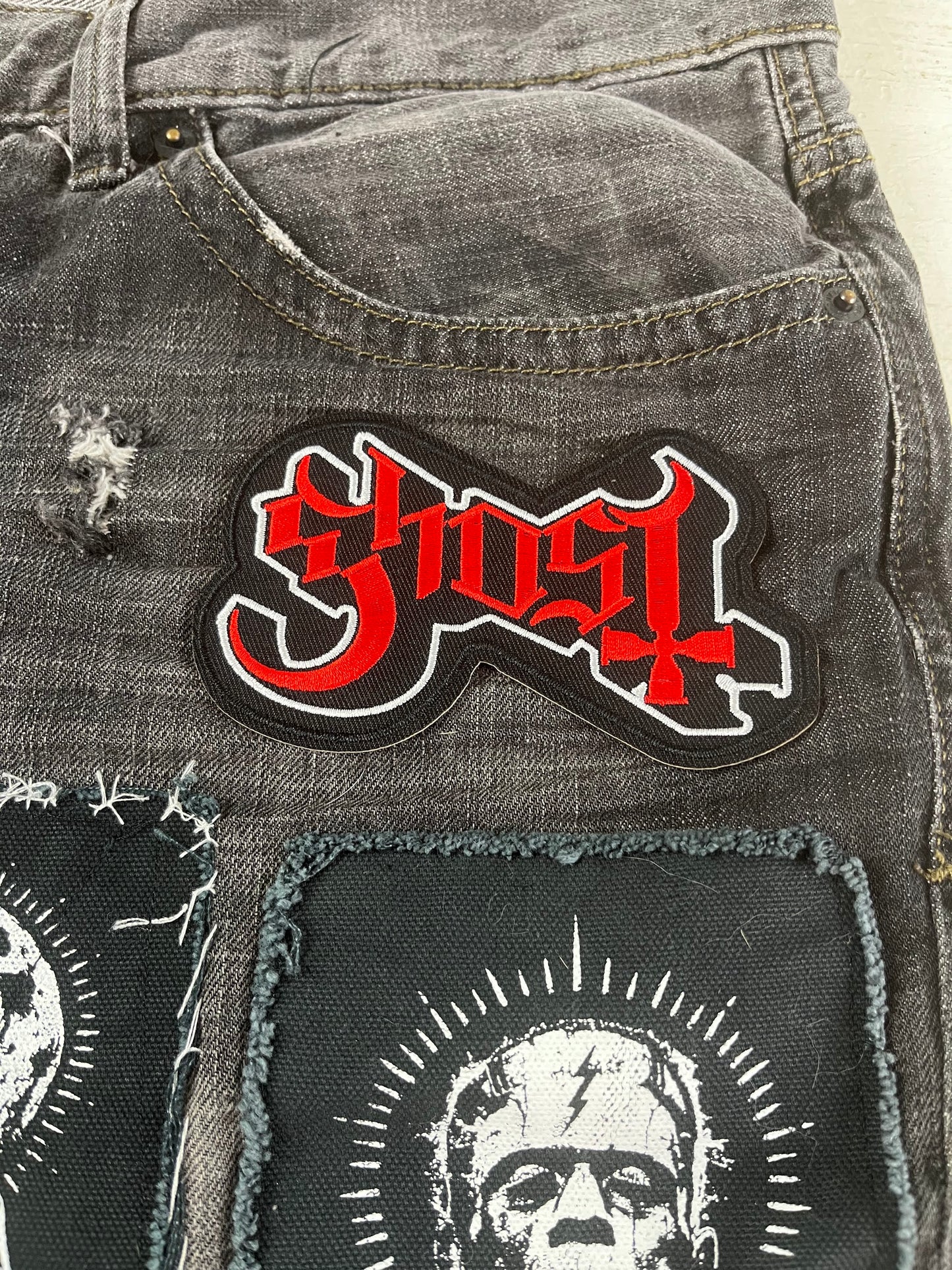 Ghost Rock Band Iron on Embroidery Patch