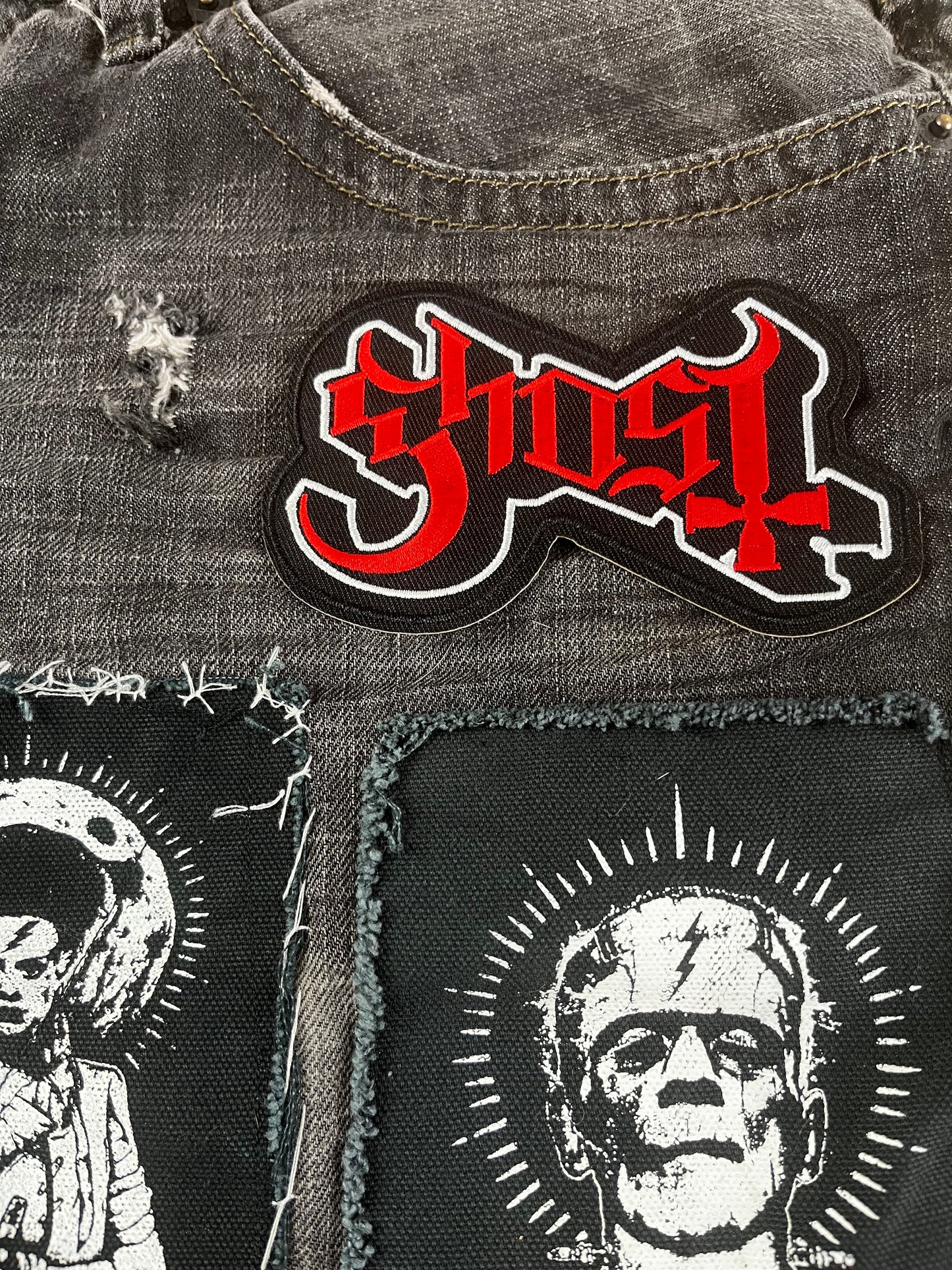Ghost Rock Band Iron on Embroidery Patch