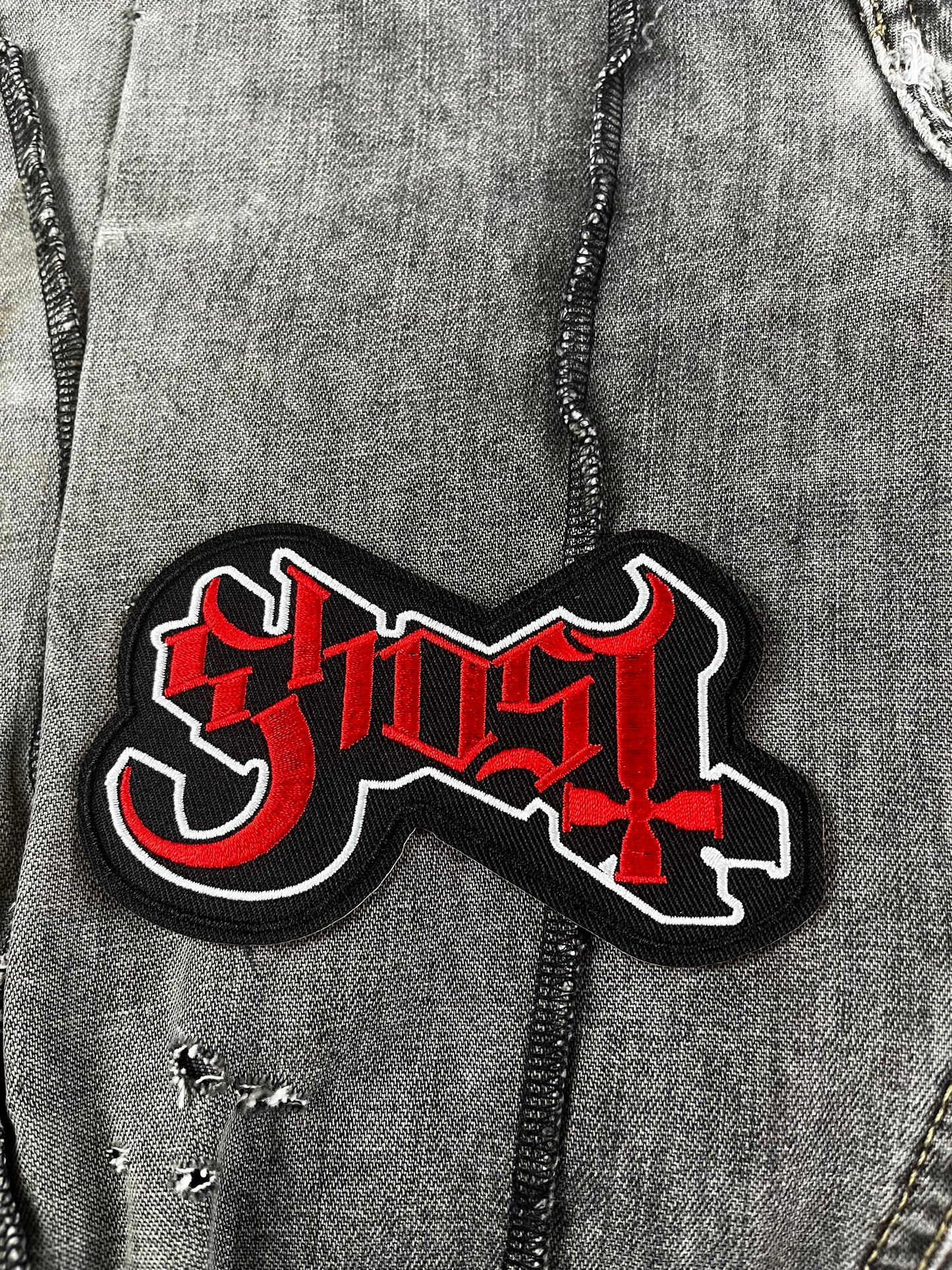 Ghost Rock Band Iron on Embroidery Patch