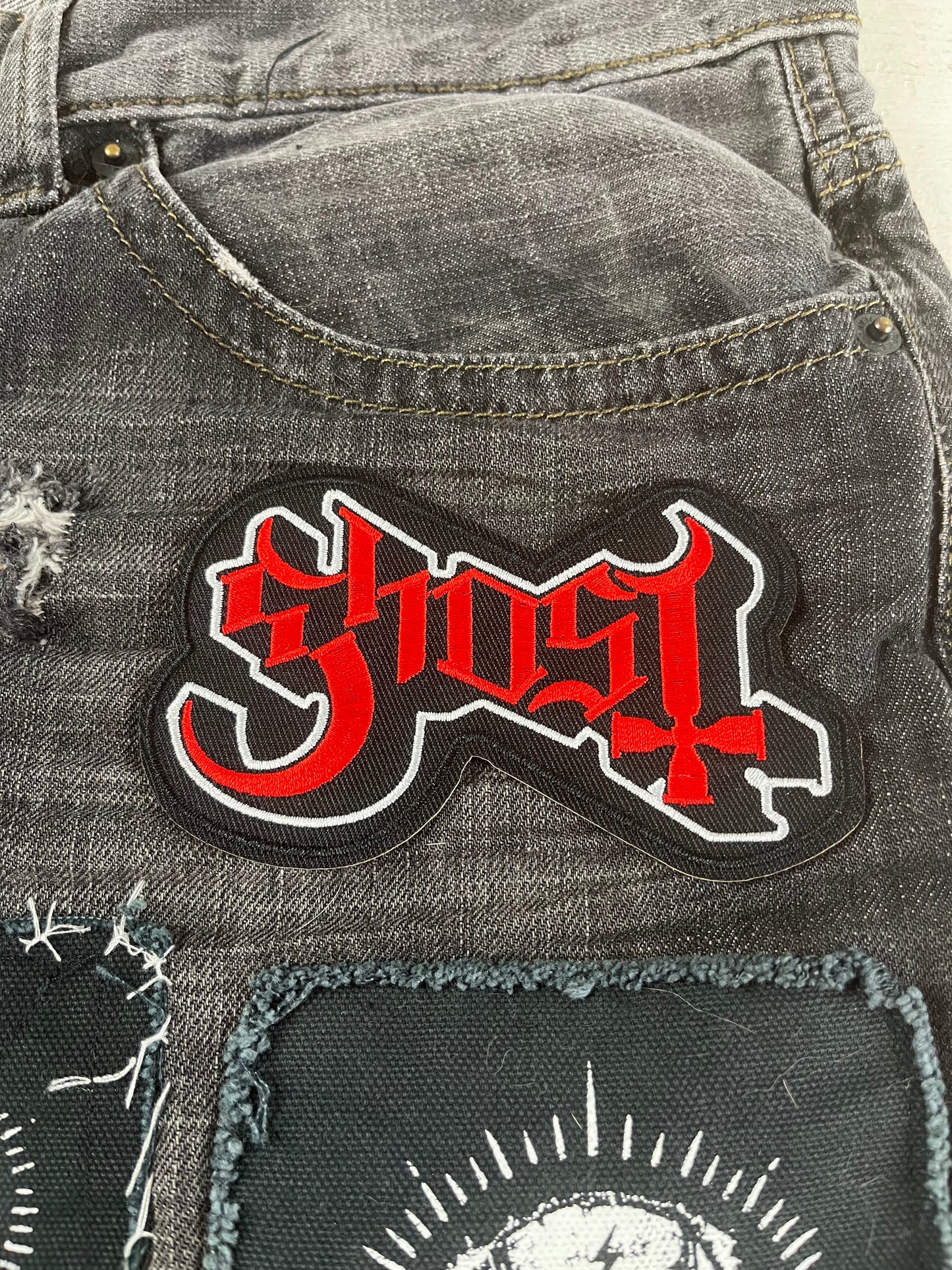 Ghost Rock Band Iron on Embroidery Patch