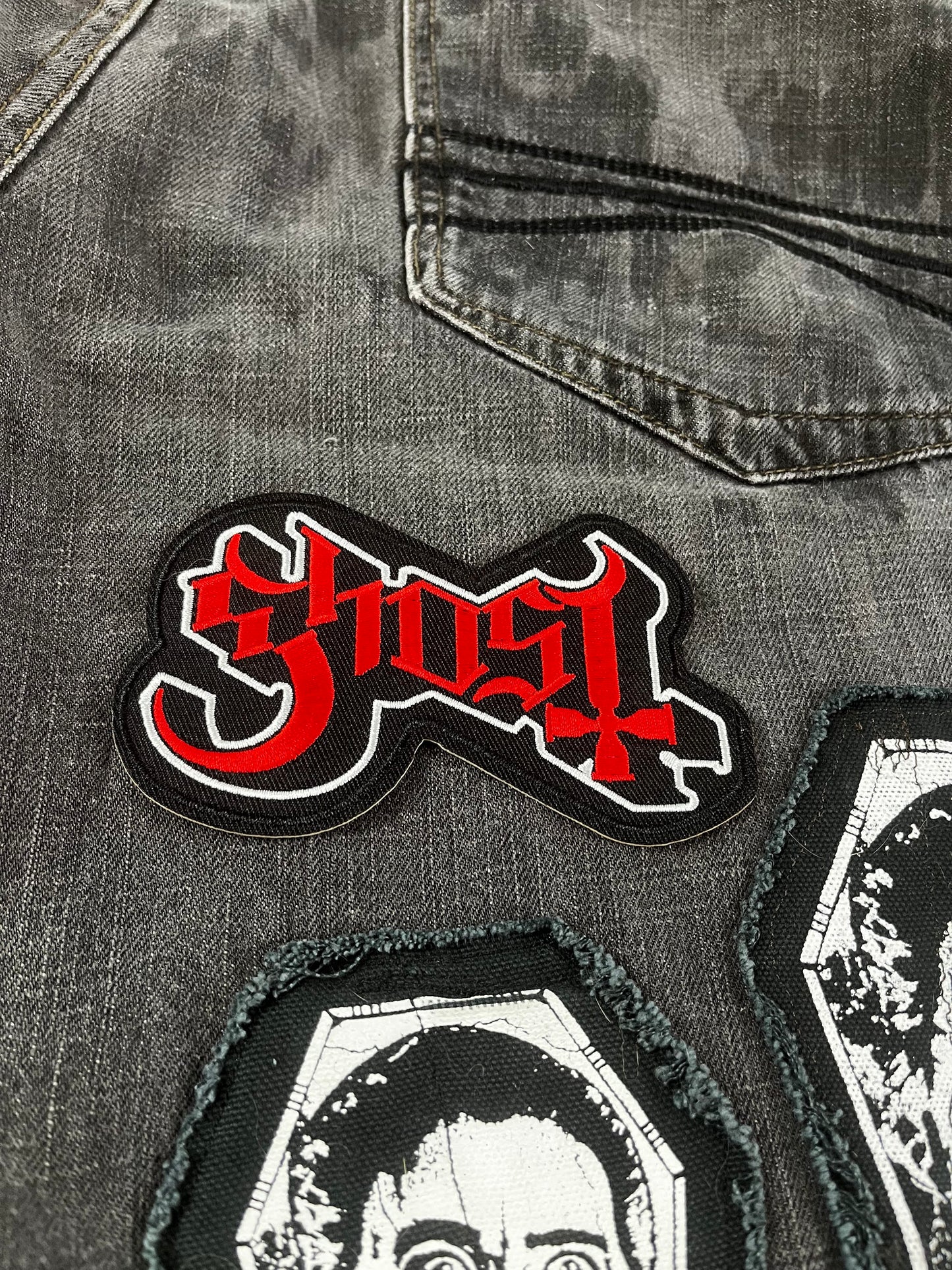 Ghost Rock Band Iron on Embroidery Patch