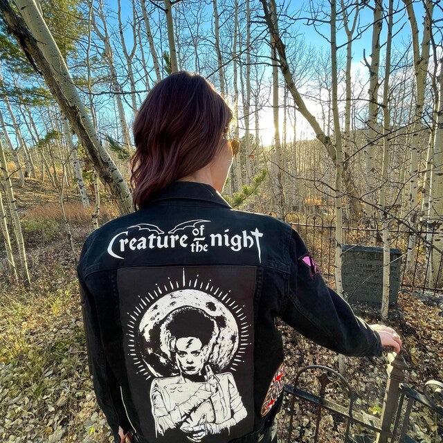 The Bride Of Frankenstein Punk Back Patch