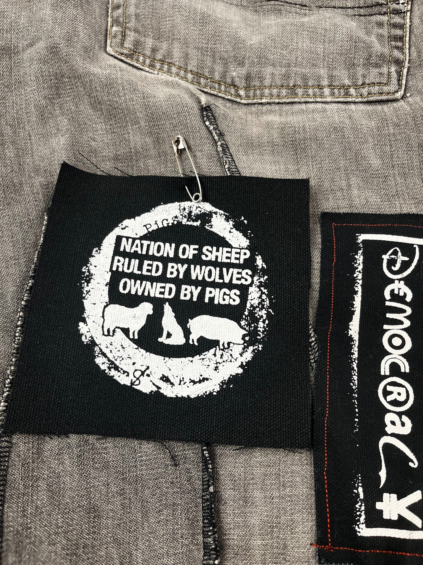Nation Of Sheep Ruled By Wolves Owned By Pigs Patch Political Patch