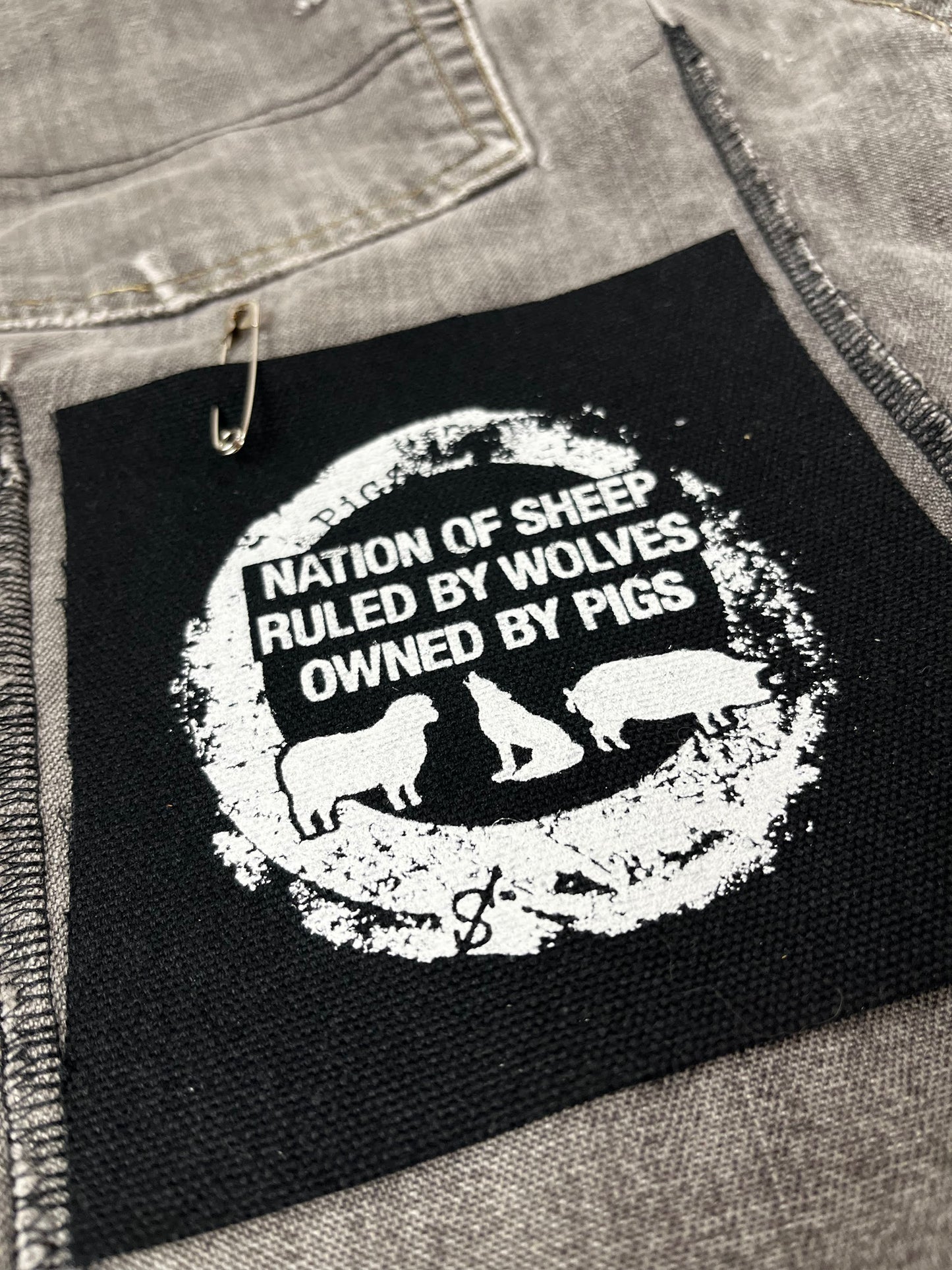 Nation Of Sheep Ruled By Wolves Owned By Pigs Patch Political Patch