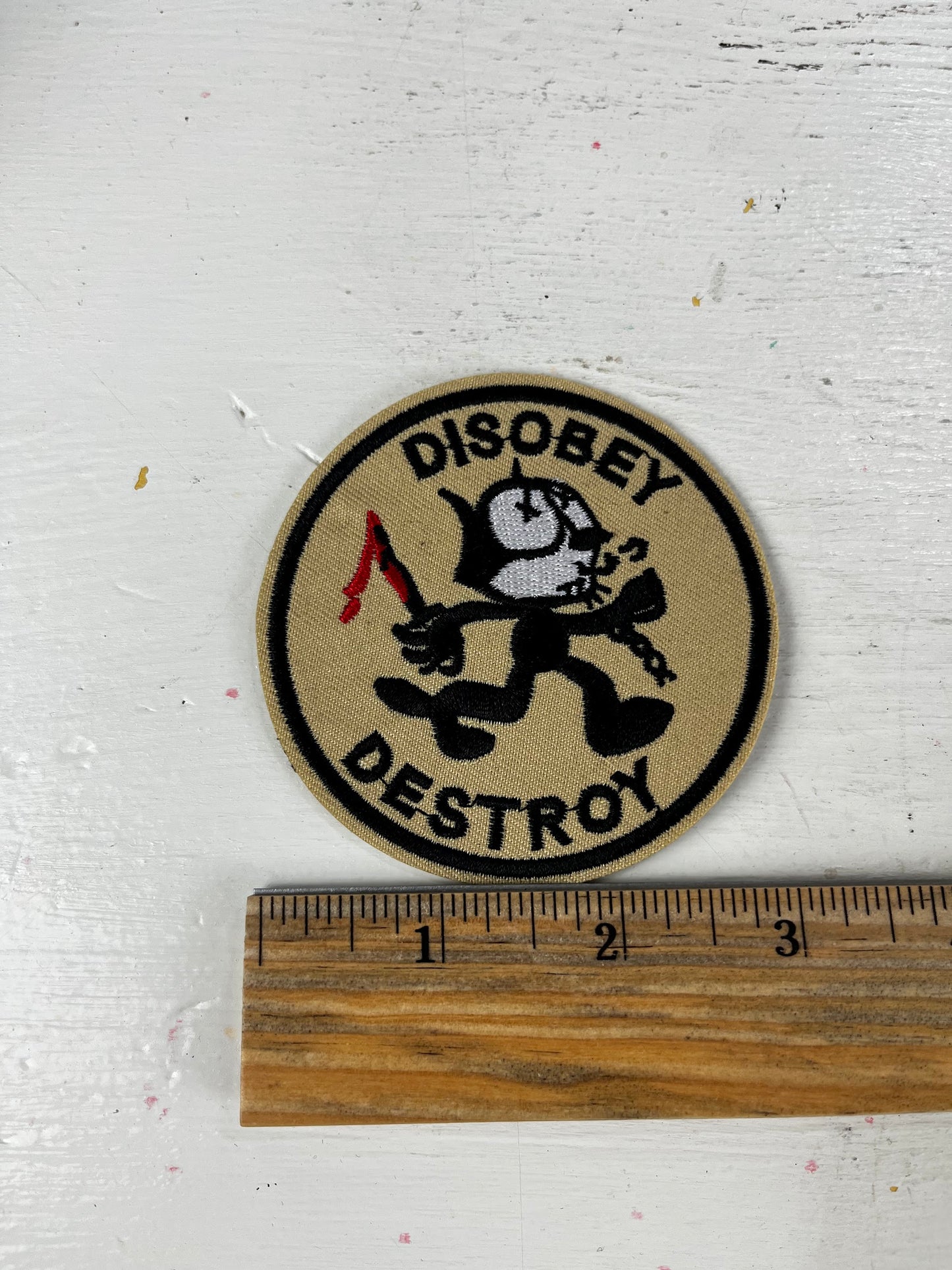 Disobey De$troy Rebel Kitty Patch