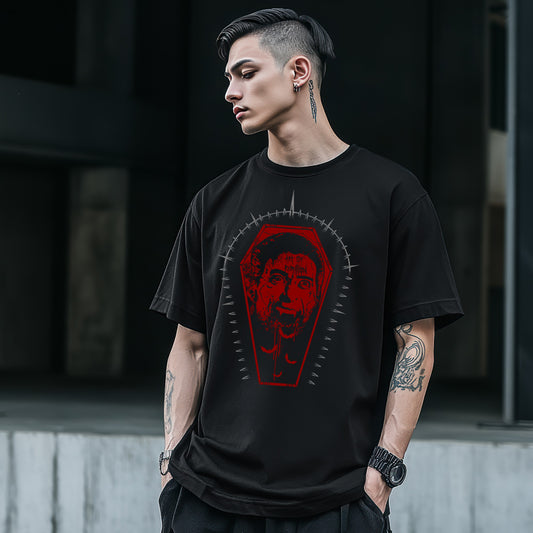 Dracula Gothic Chaos Tattoo Style Unisex t-shirt