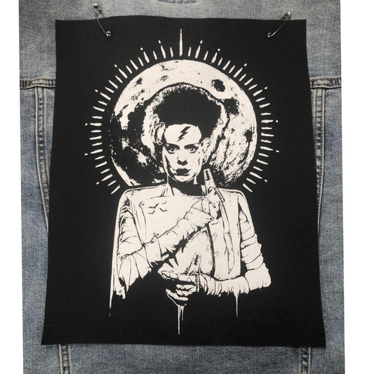 The Bride Of Frankenstein Punk Back Patch