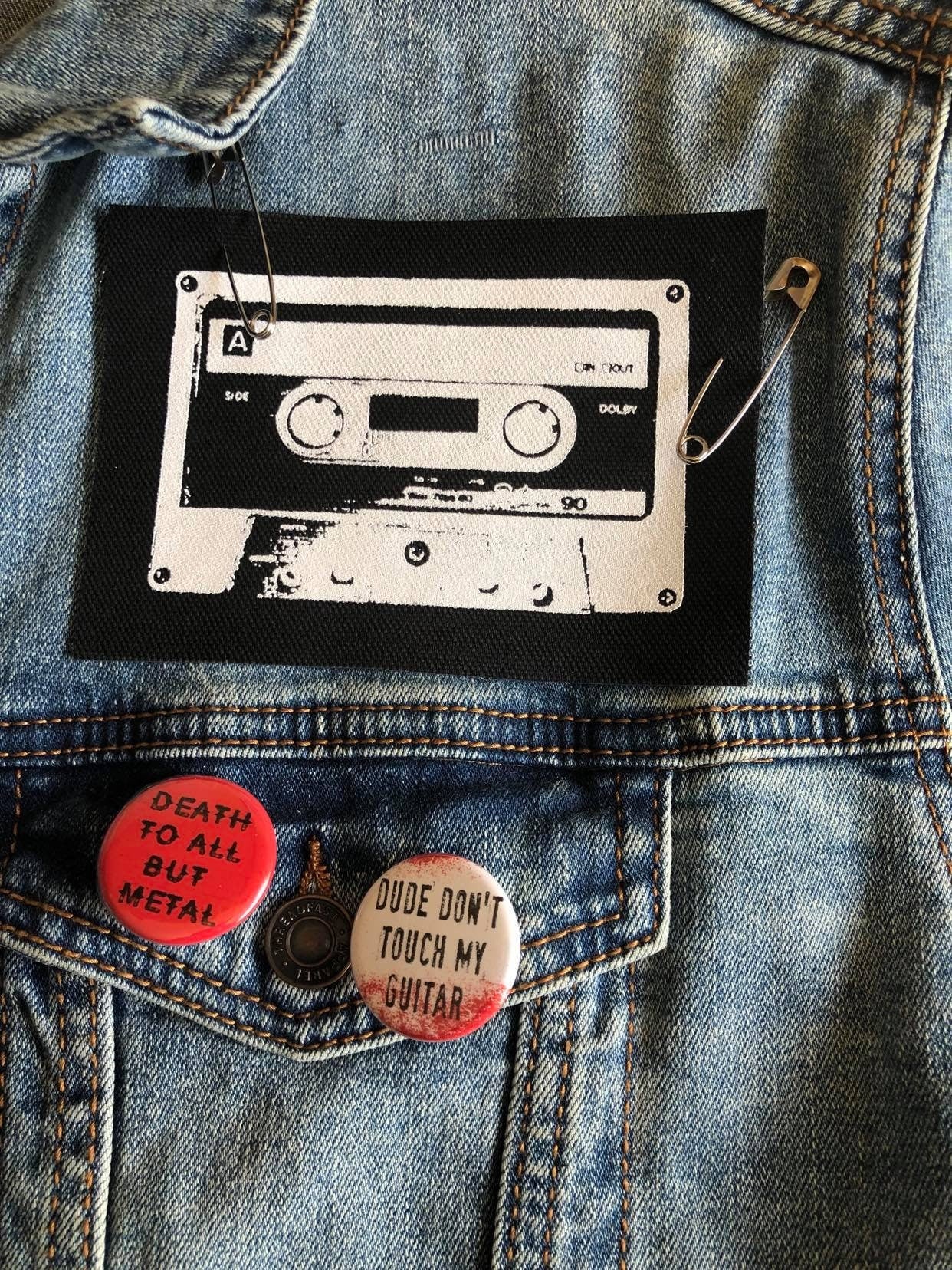 Cassette Tape Patch, 80"s Patch, Music Patch, DIY Crafts