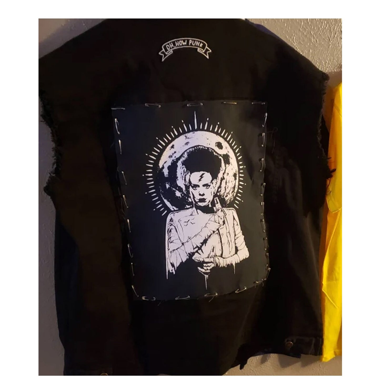The Bride Of Frankenstein Punk Back Patch