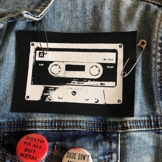 Cassette Tape Patch, 80"s Patch, Music Patch, DIY Crafts