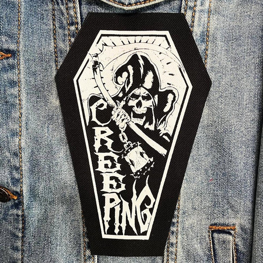 Grim Reaper Creeping Death Coffin Patch