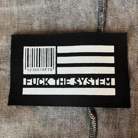 Anti-Establishment American Flag Punk Patch