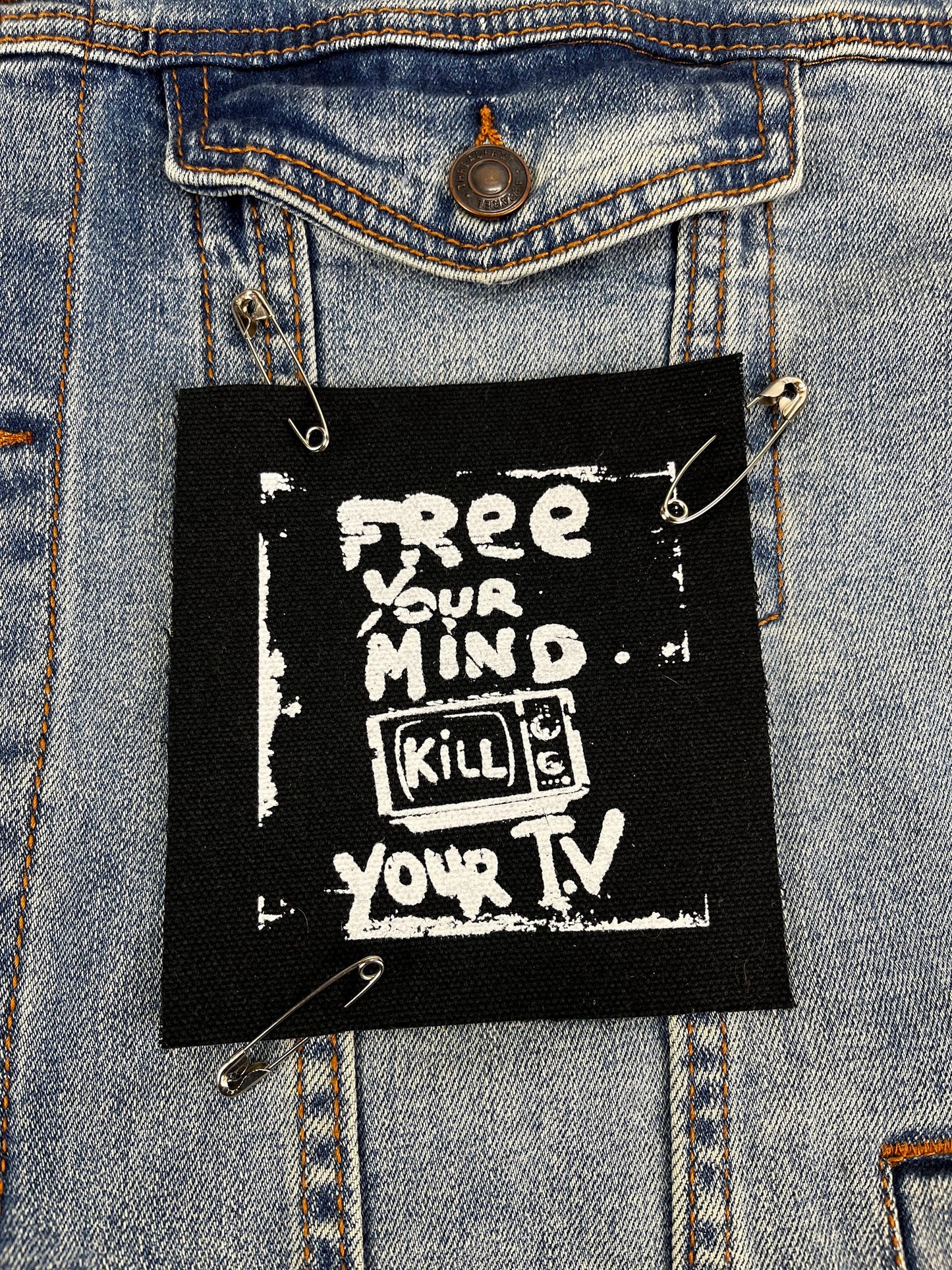 Kill Your TV Patch Anti Media Punk Patch