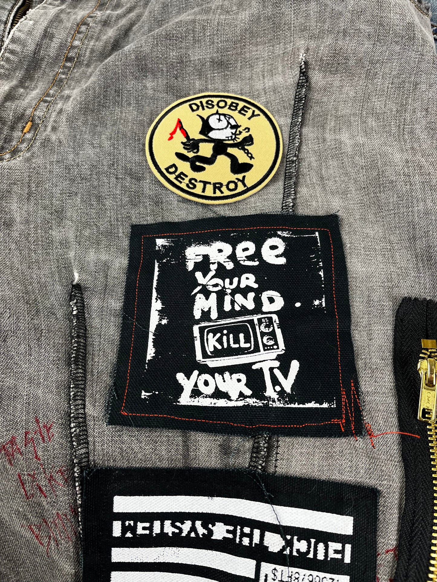 Disobey De$troy Rebel Kitty Patch