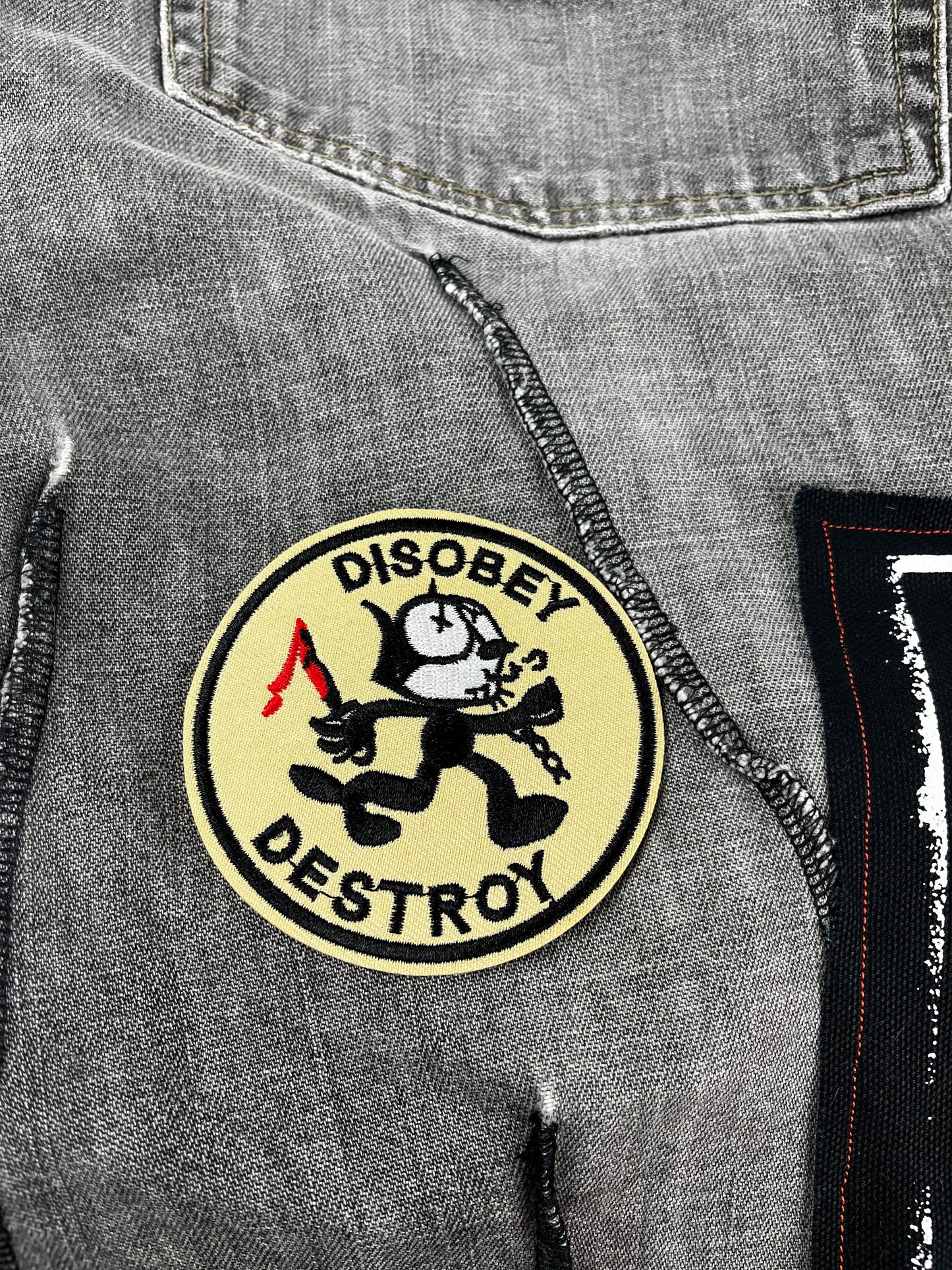 Disobey De$troy Rebel Kitty Patch