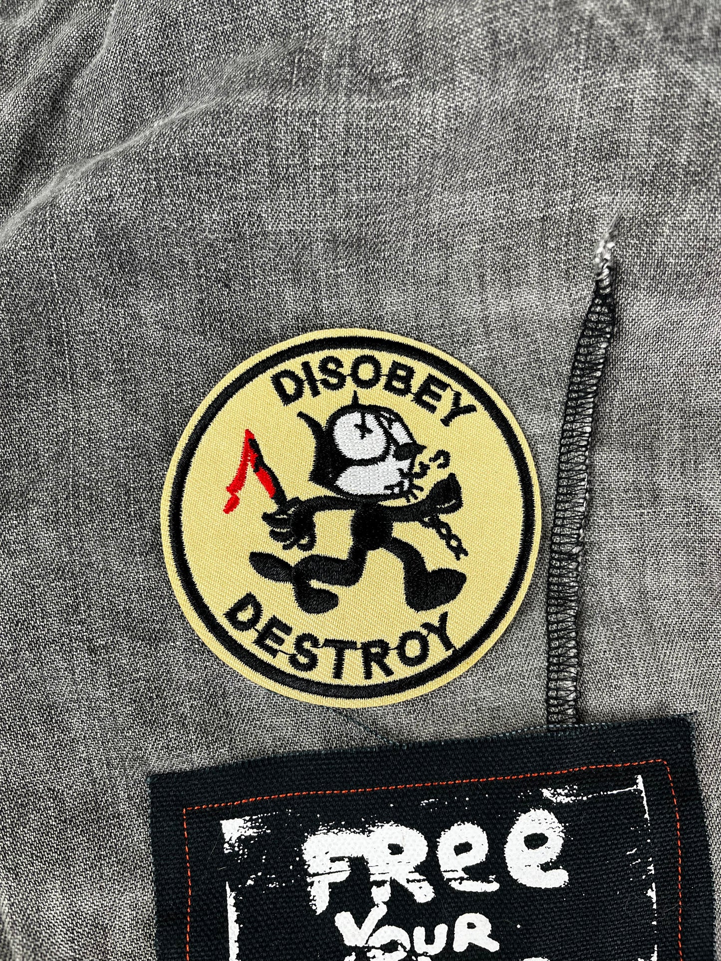 Disobey De$troy Rebel Kitty Patch