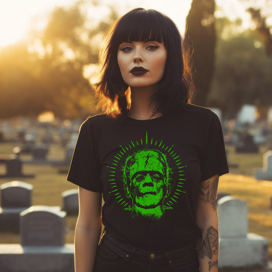 Frankenstein Don't Wake Tattoo Style Tee