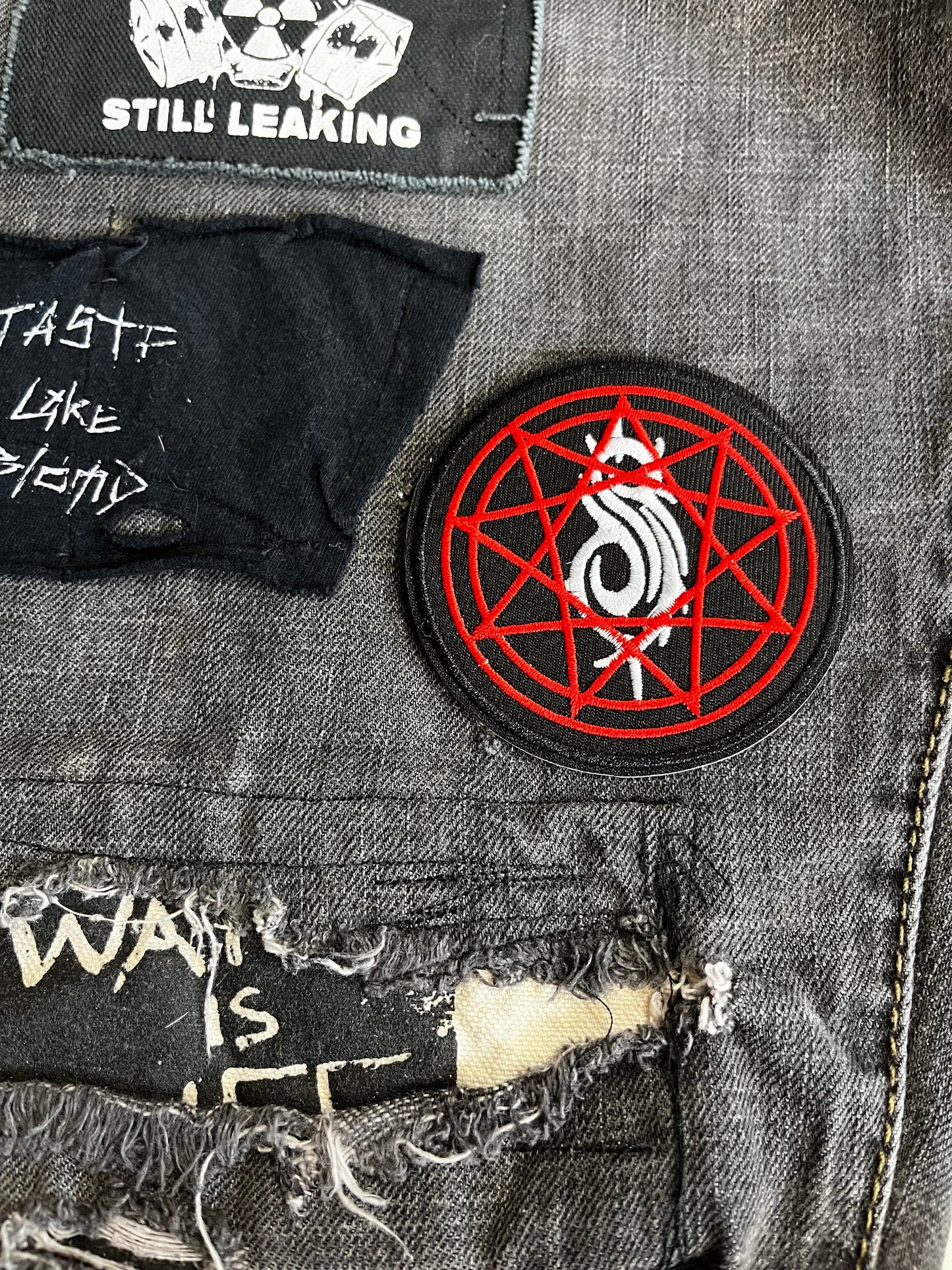 Slipknot, Nonagram, Patch, Iron On, Sew On, Metal Band, Jacket, Battle Vest