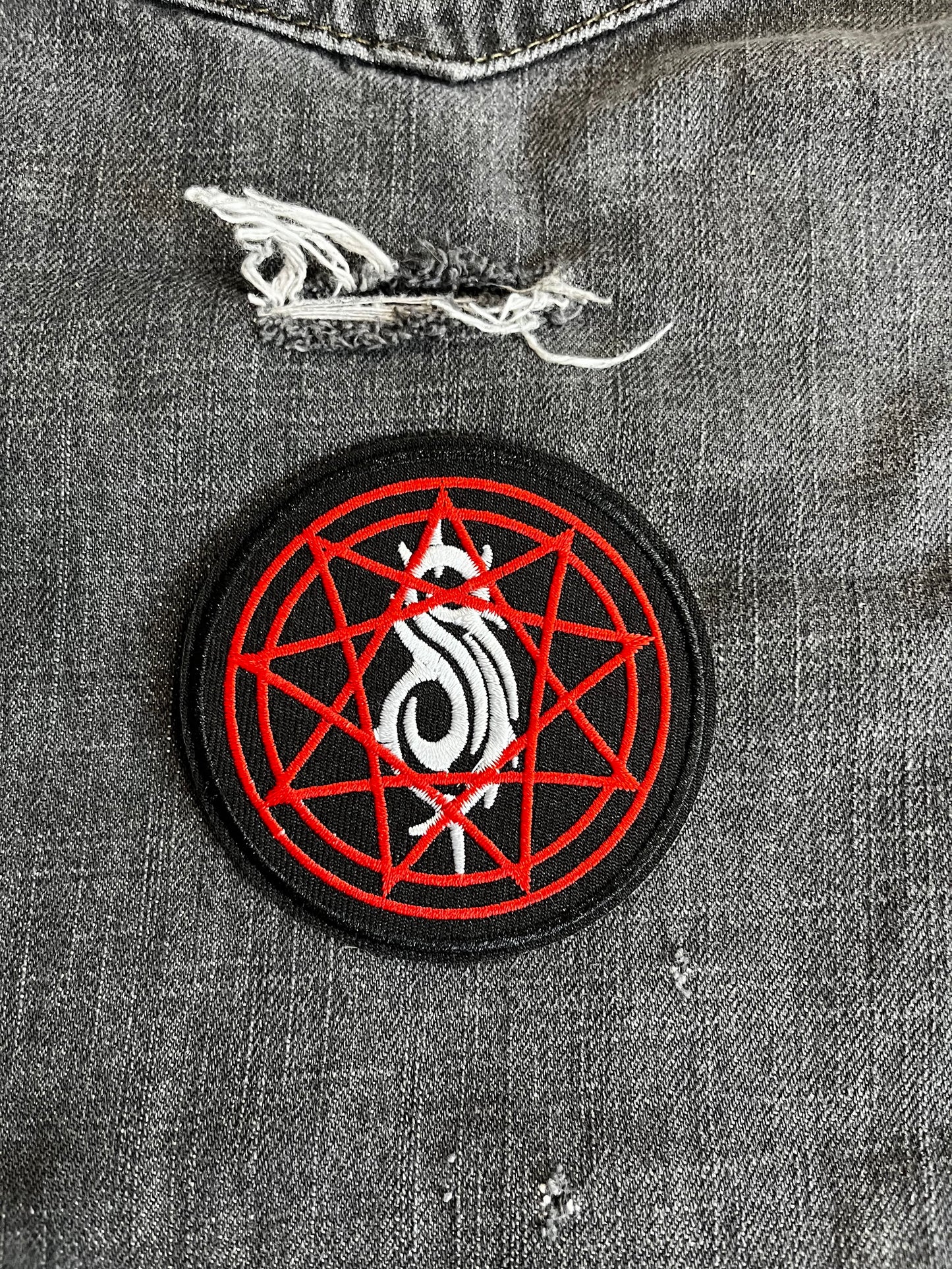 Slipknot, Nonagram, Patch, Iron On, Sew On, Metal Band, Jacket, Battle Vest