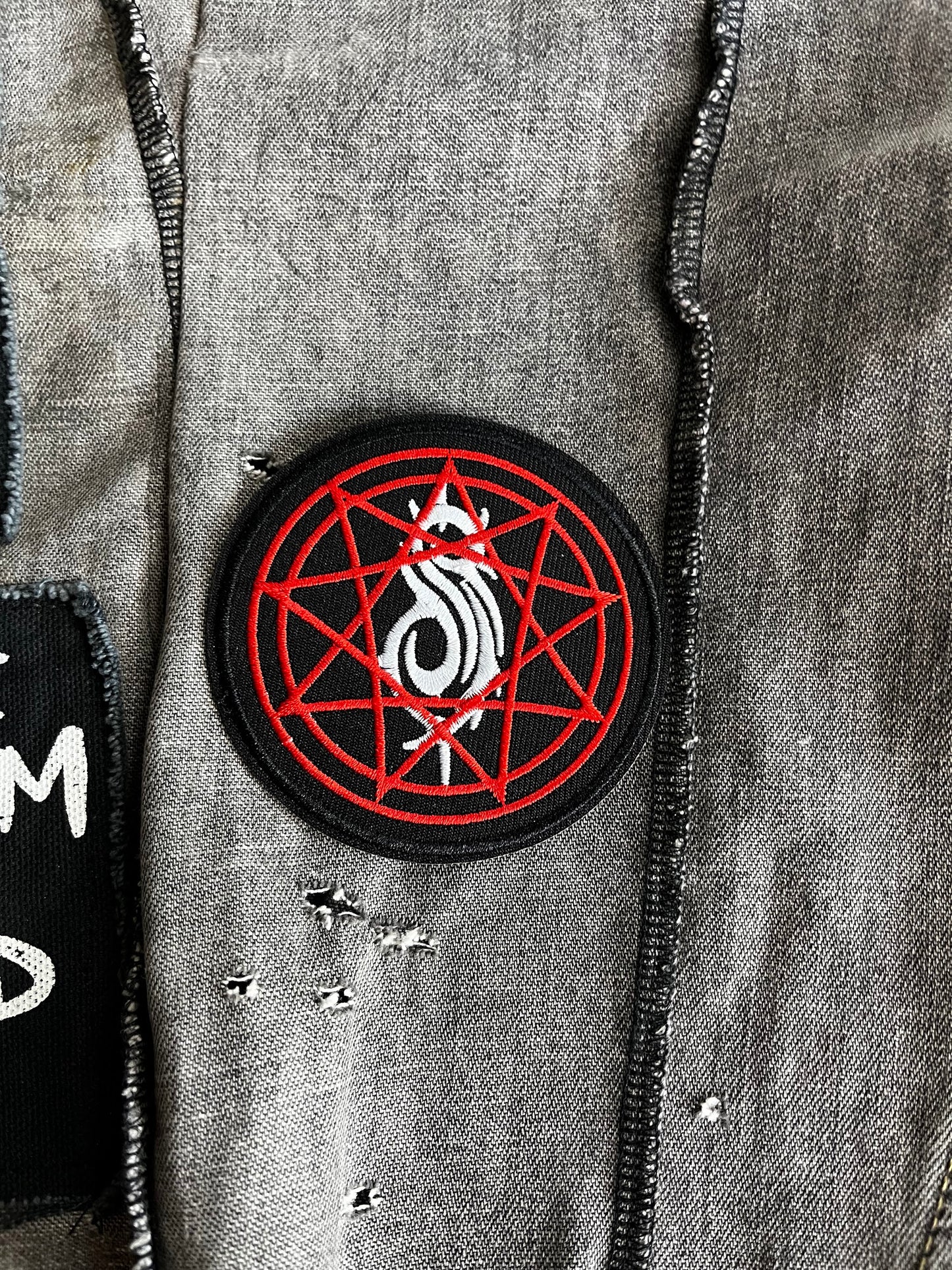 Slipknot, Nonagram, Patch, Iron On, Sew On, Metal Band, Jacket, Battle Vest