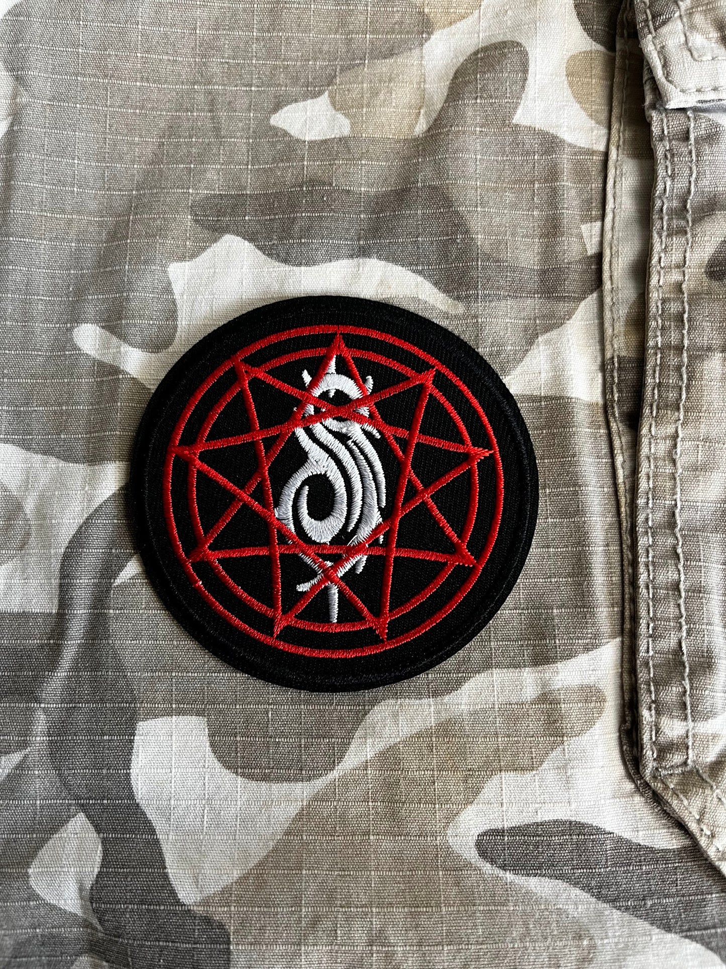 Slipknot, Nonagram, Patch, Iron On, Sew On, Metal Band, Jacket, Battle Vest