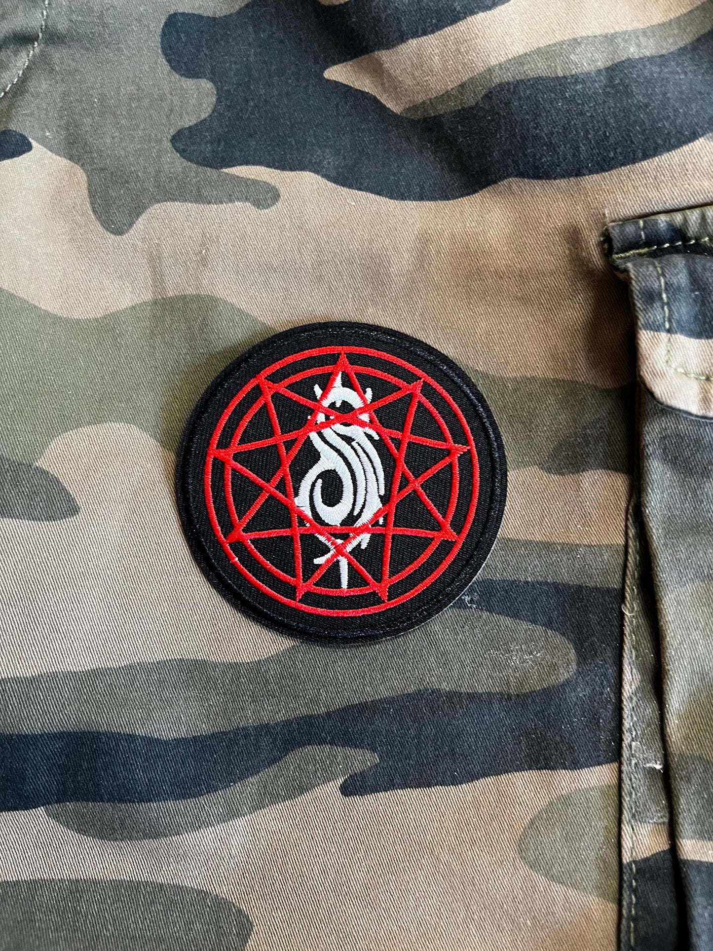 Slipknot, Nonagram, Patch, Iron On, Sew On, Metal Band, Jacket, Battle Vest