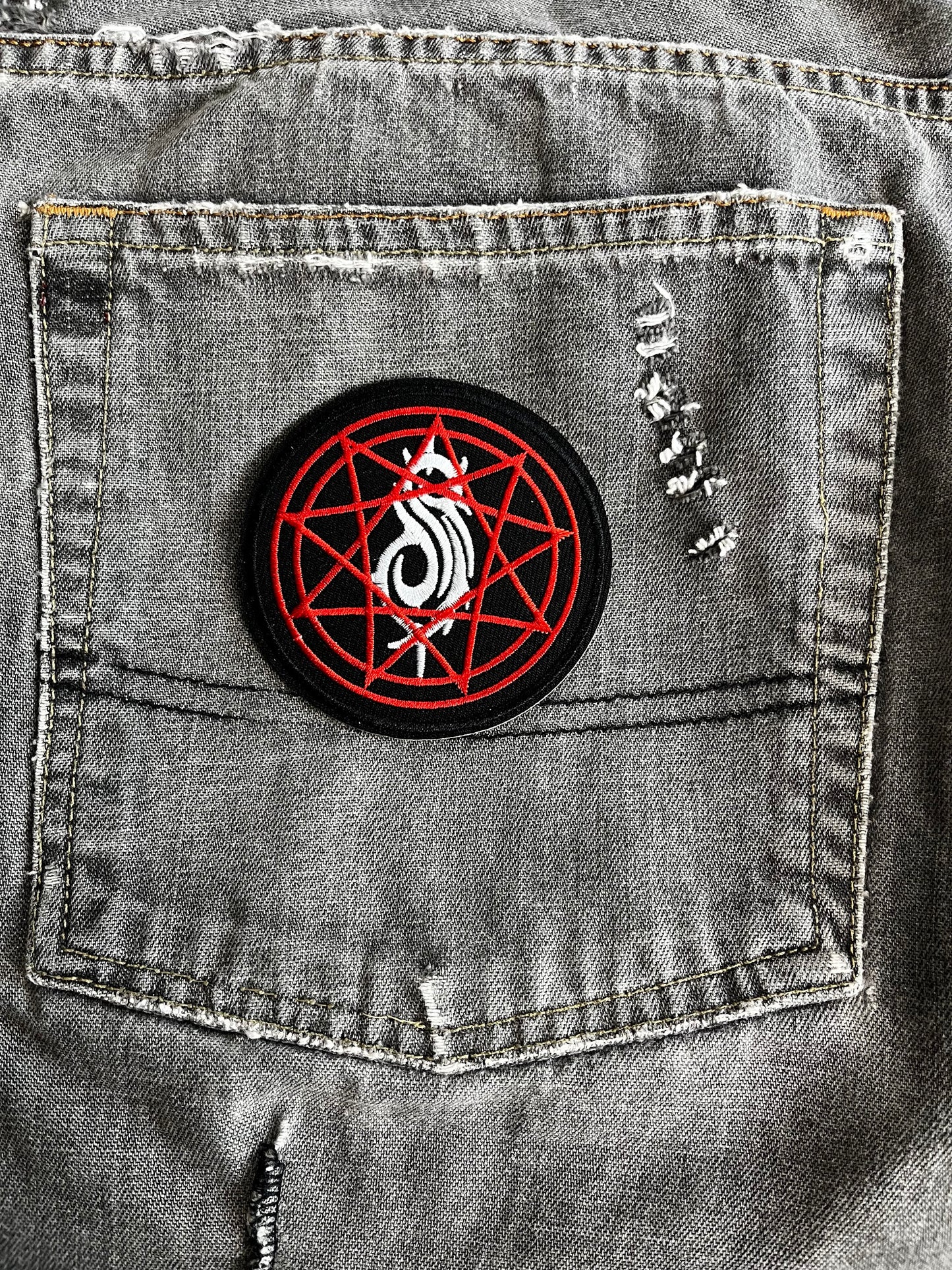 Slipknot, Nonagram, Patch, Iron On, Sew On, Metal Band, Jacket, Battle Vest